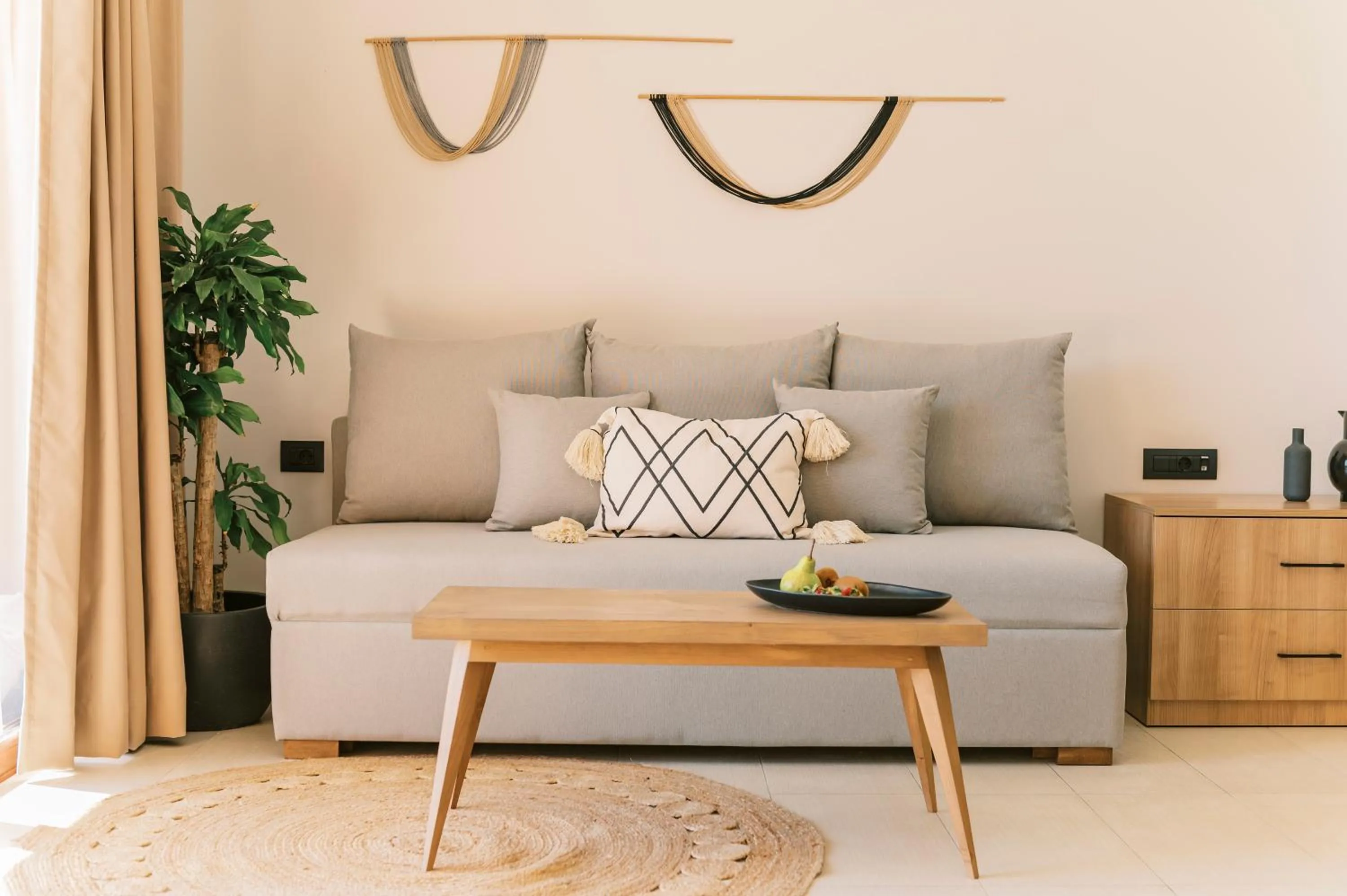 Living room in Villa Di Mare Seaside Suites
