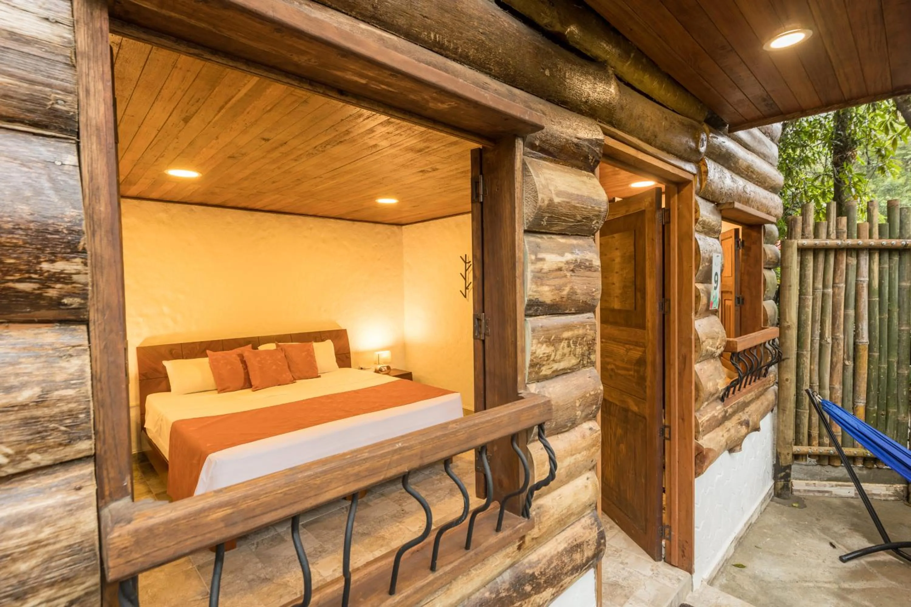 Patio, Bed in Ecohotel Piedemonte