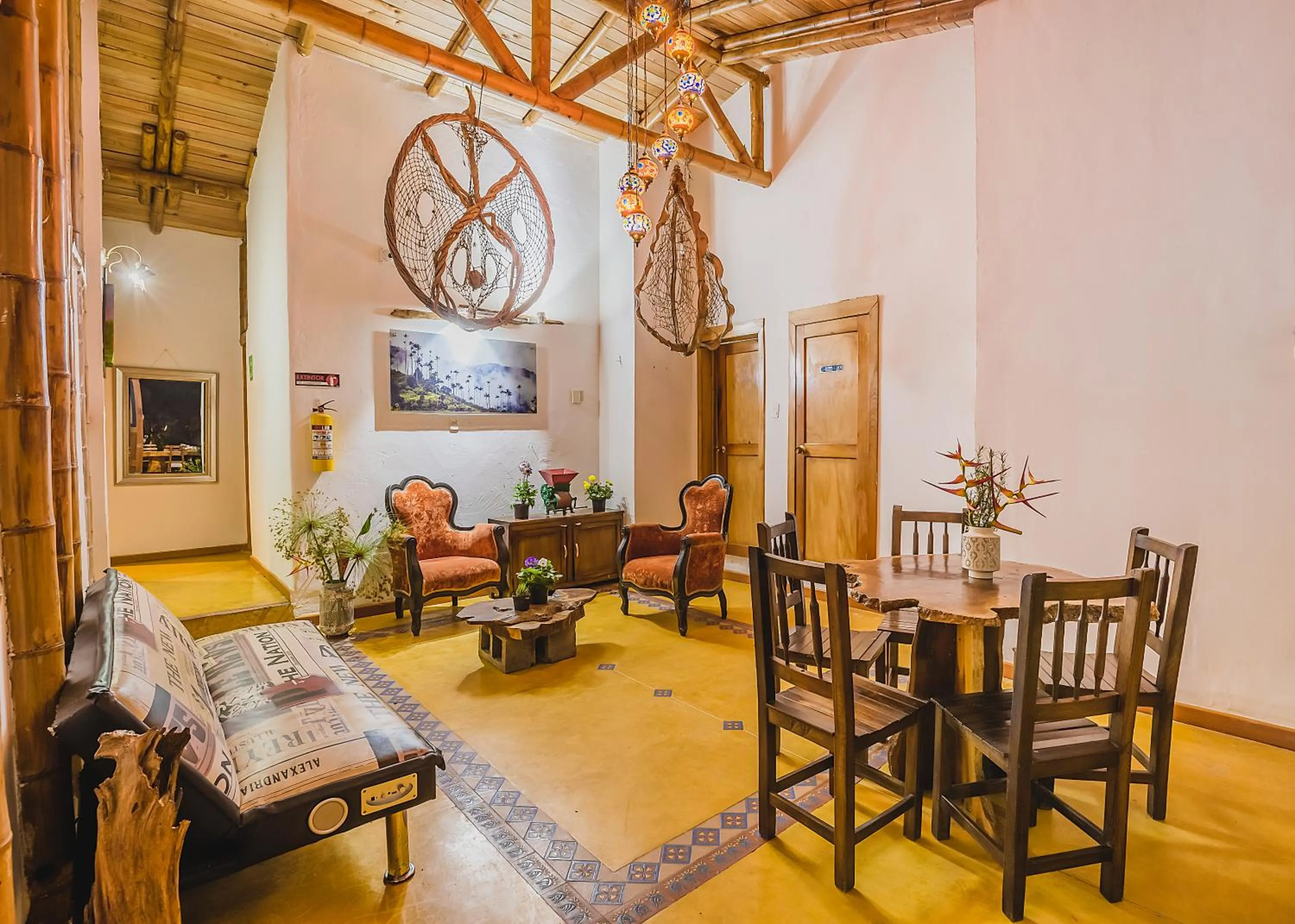 Living room in Ecohotel Piedemonte