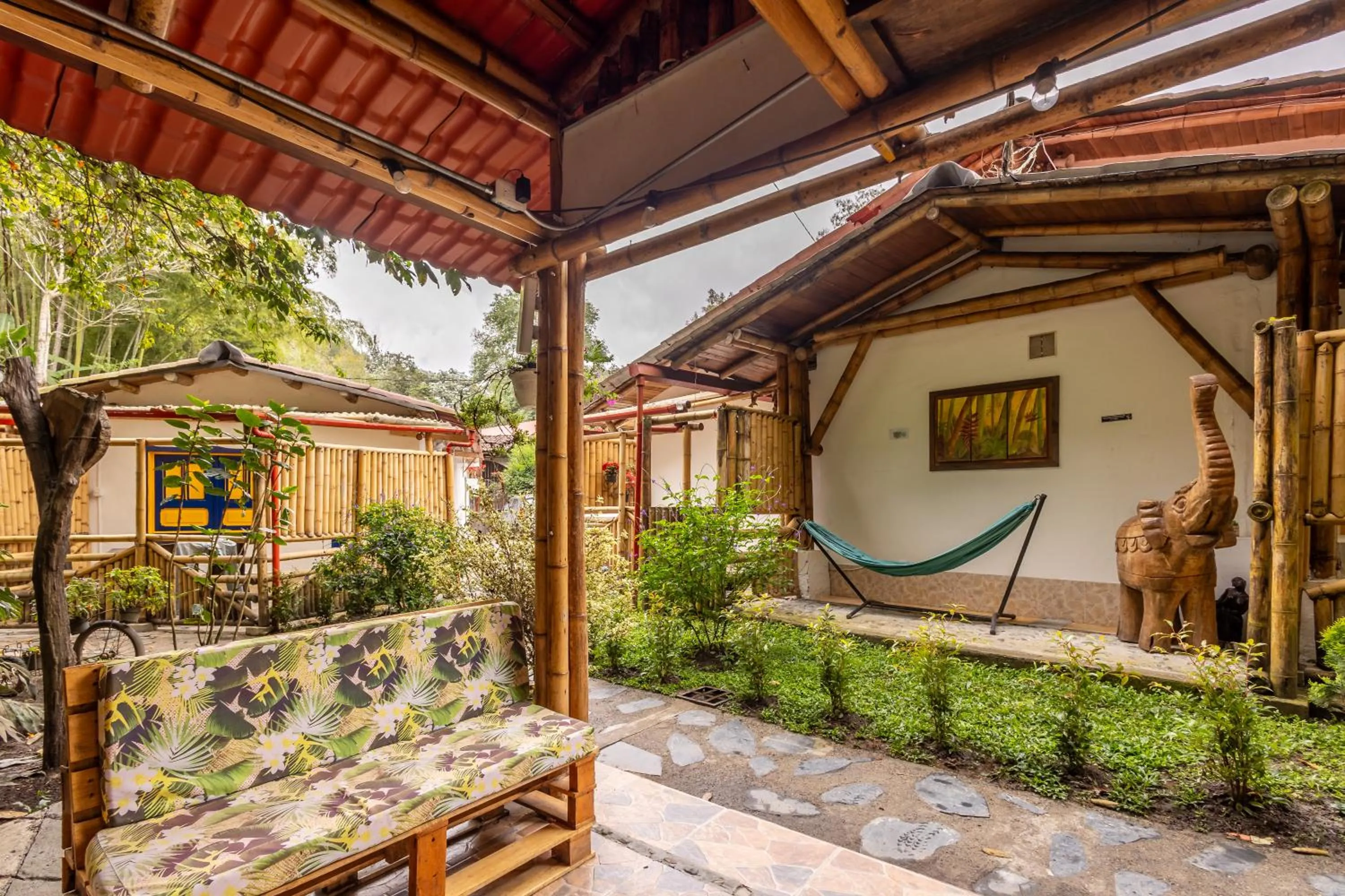 Garden view in Ecohotel Piedemonte