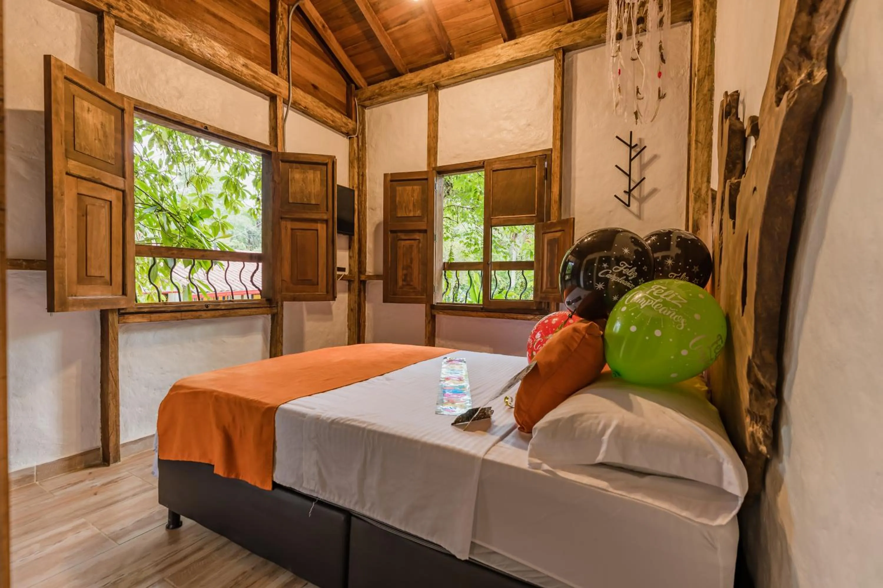 Bed in Ecohotel Piedemonte