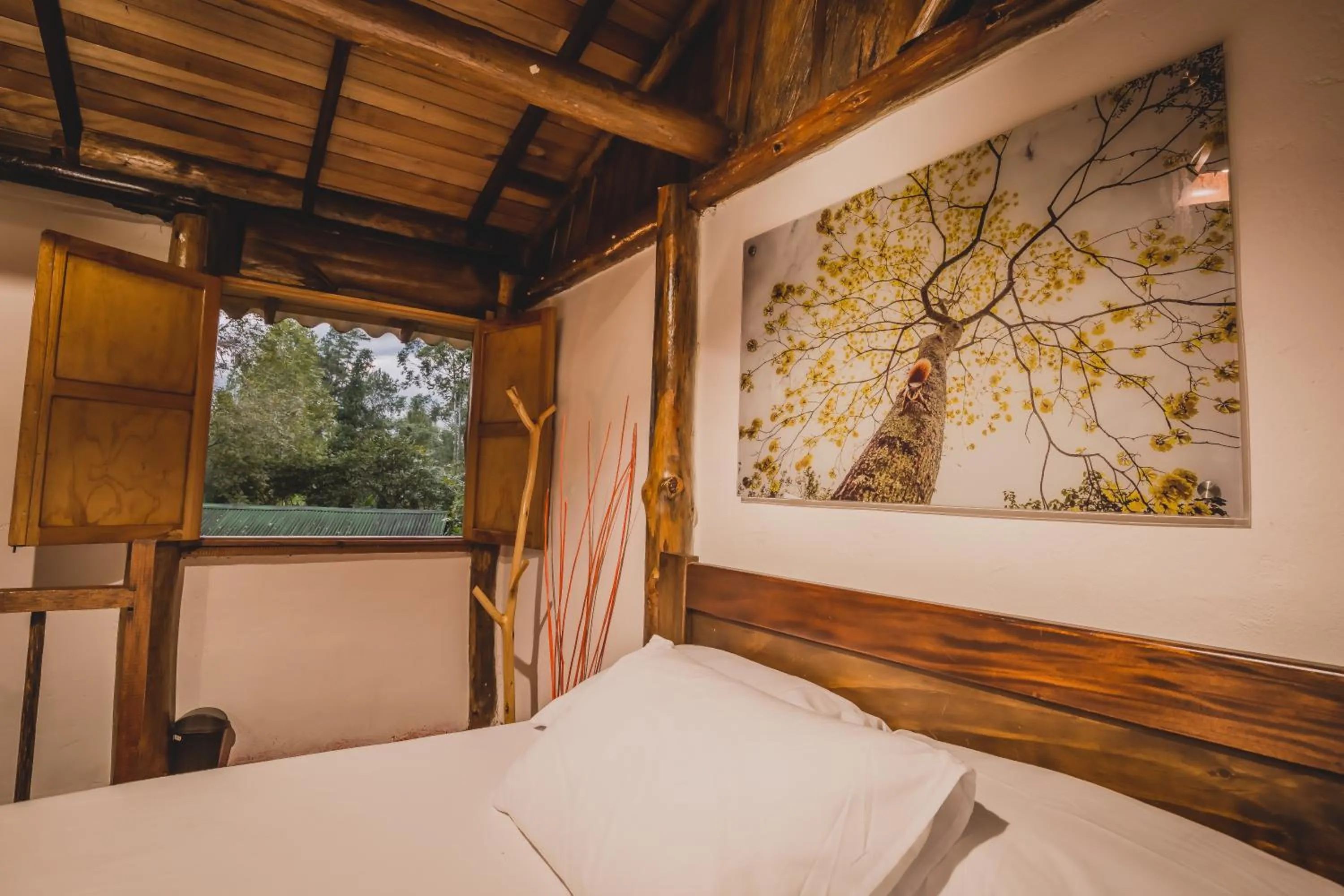 Bed in Ecohotel Piedemonte