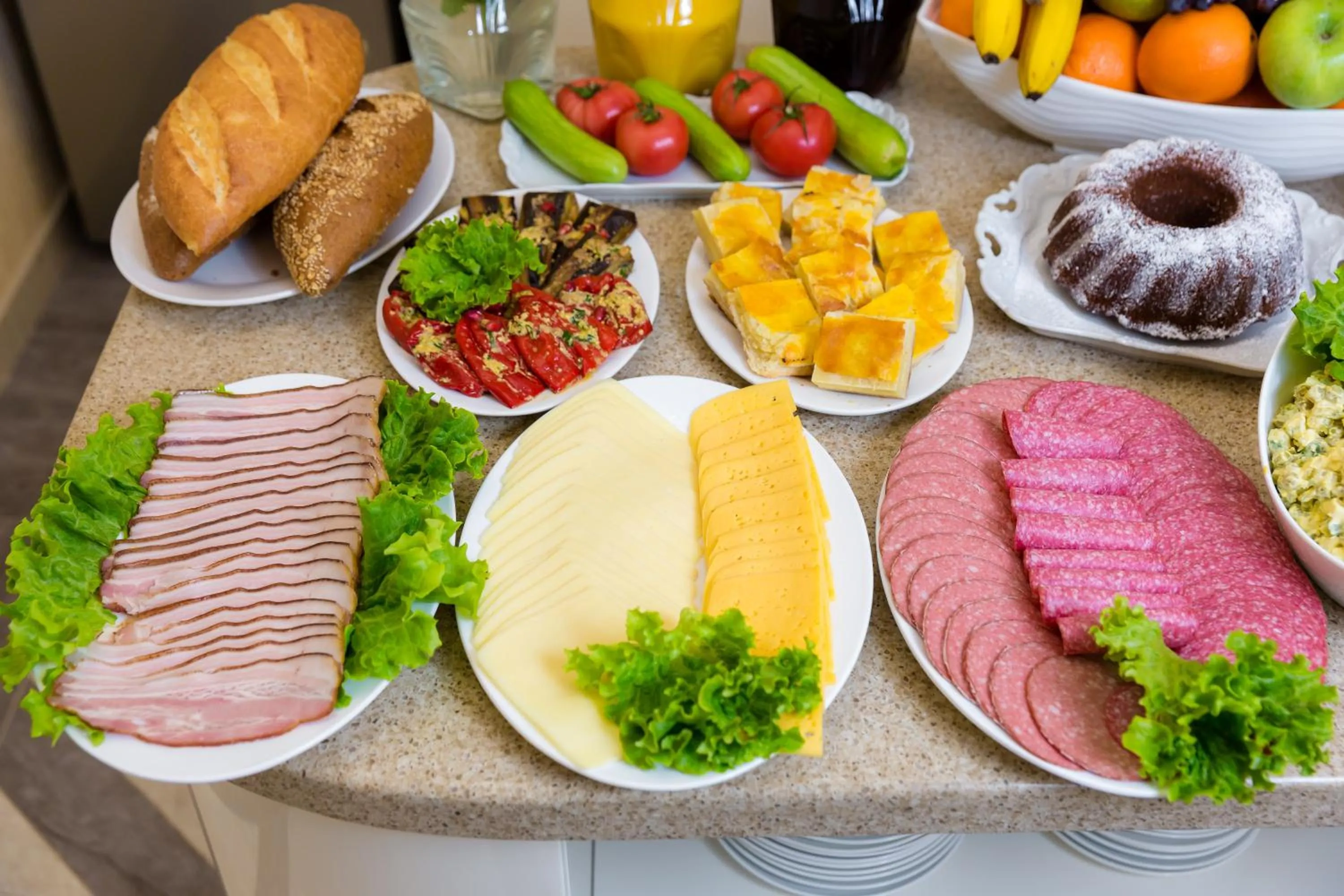 Buffet breakfast in Orchid Boutique Hotel