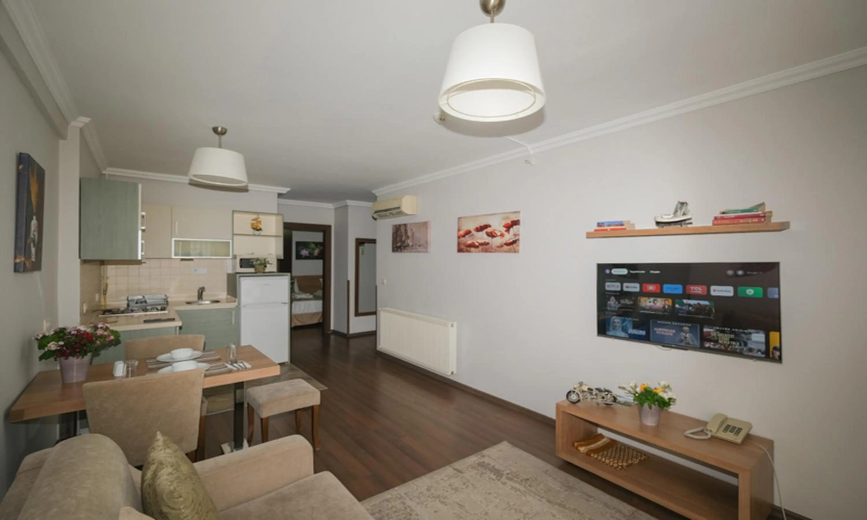 Kitchen or kitchenette in Belle Maison Hotel&Residence