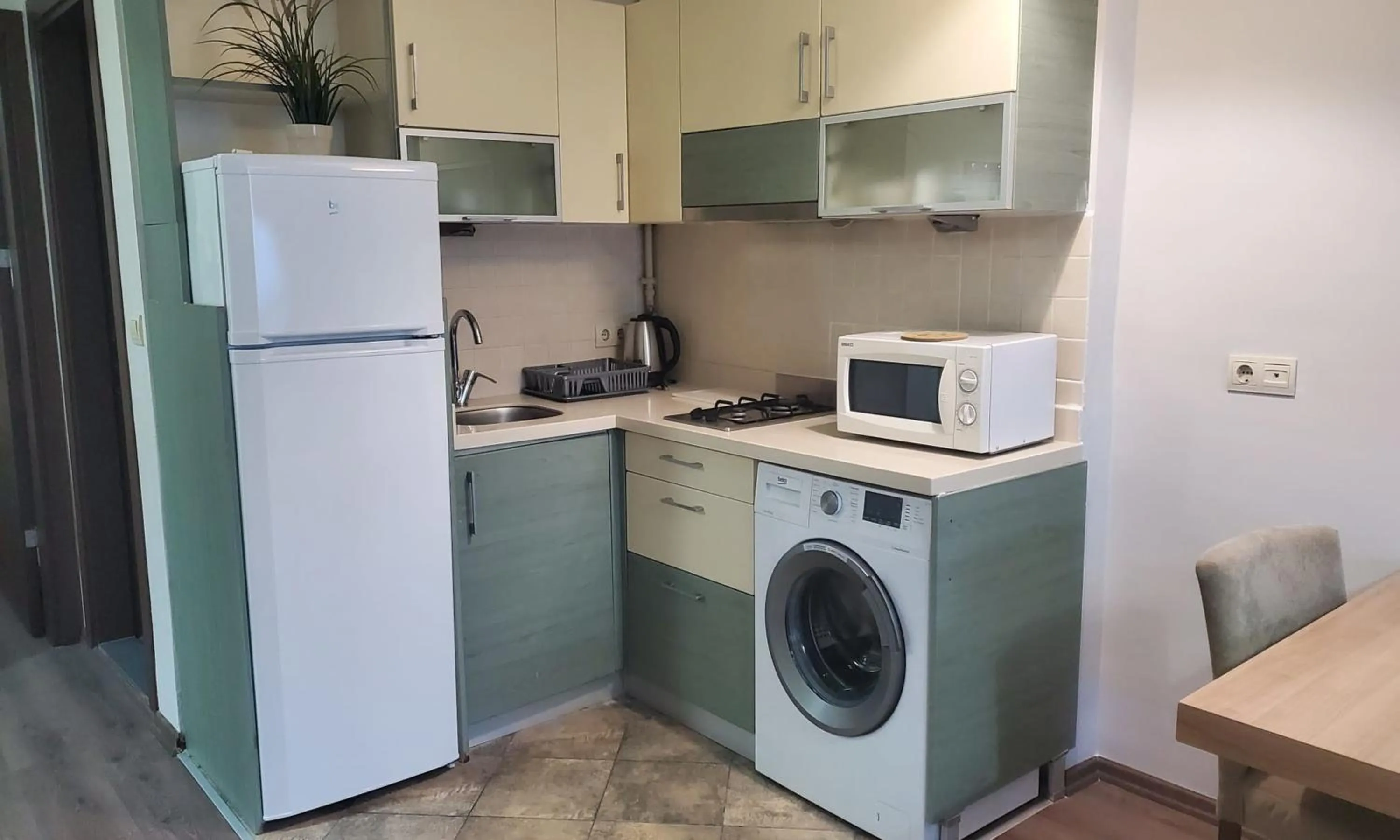 Kitchen or kitchenette in Belle Maison Hotel&Residence