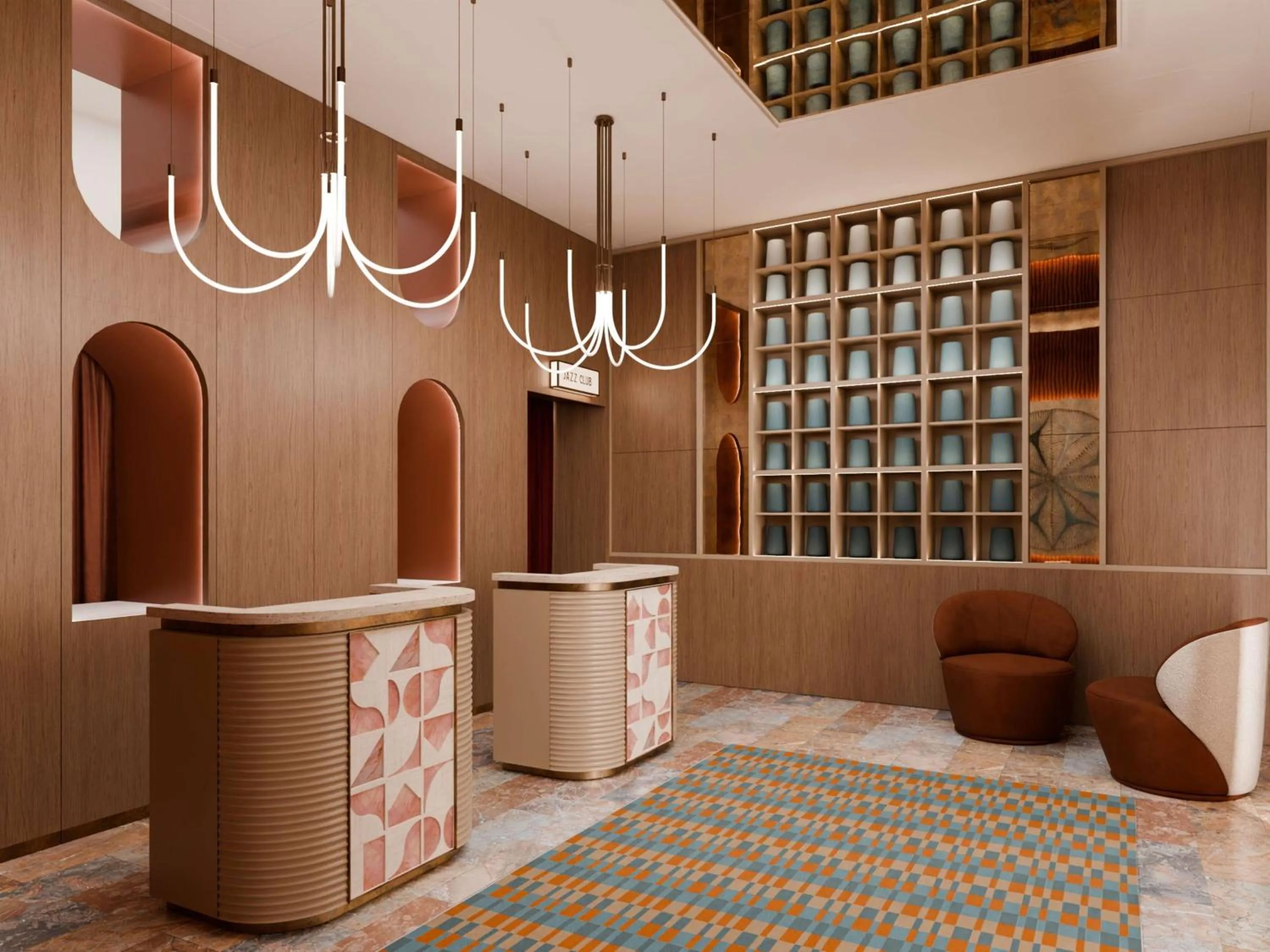 Lobby or reception in Rosetta Hotel Perugia Tapestry Collection By Hilton