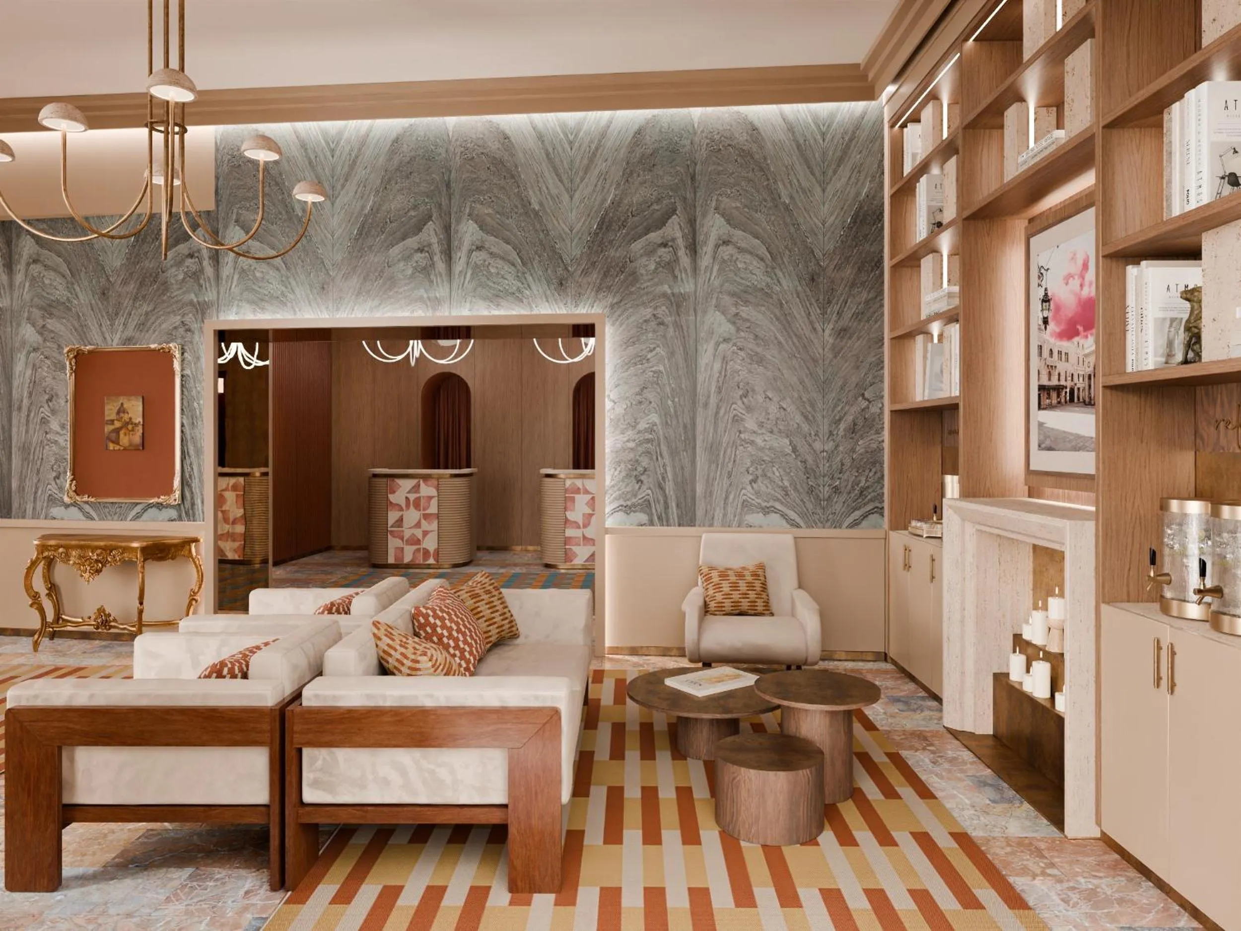 Lobby or reception in Rosetta Hotel Perugia Tapestry Collection By Hilton