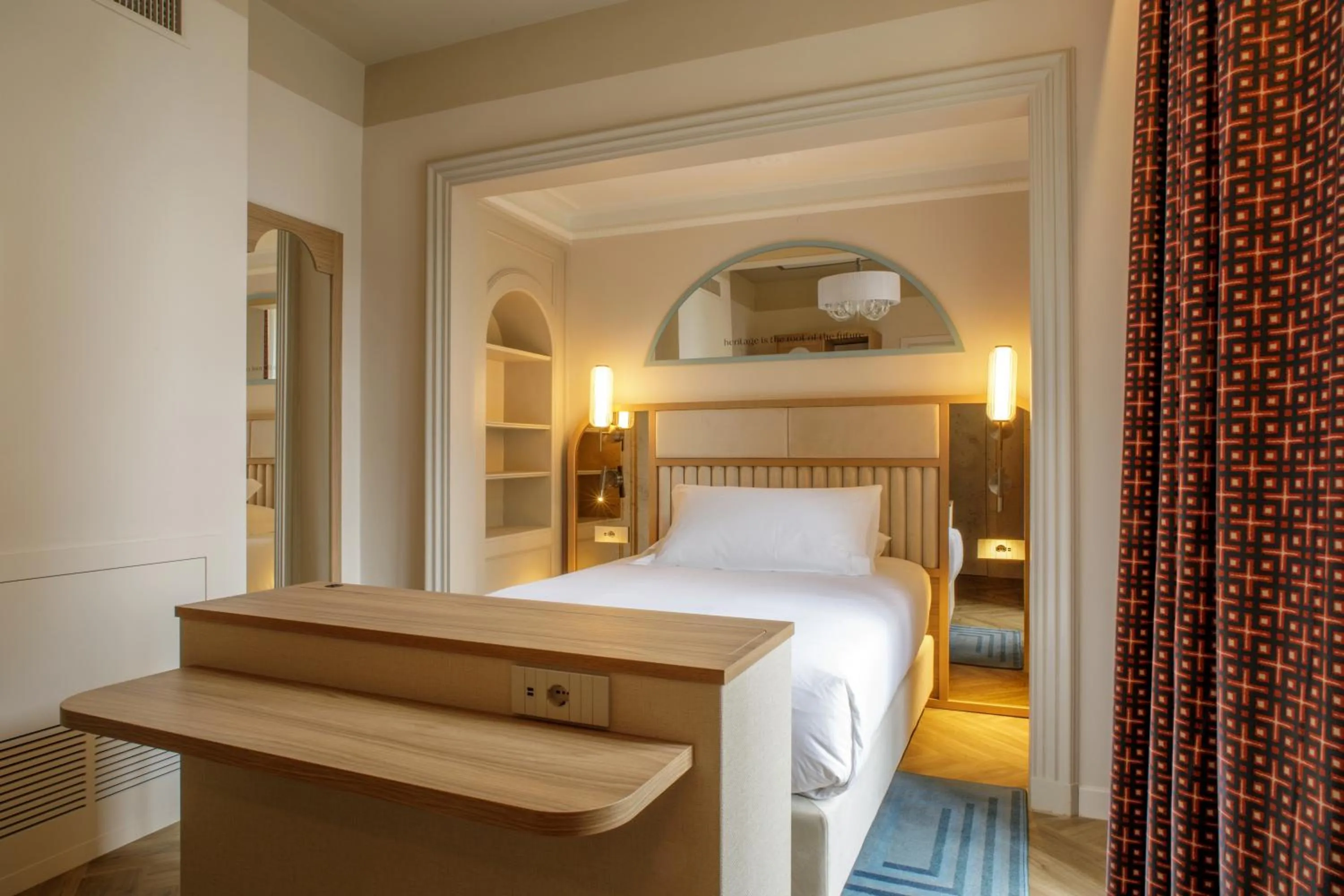 Bed in Rosetta Hotel Perugia Tapestry Collection By Hilton