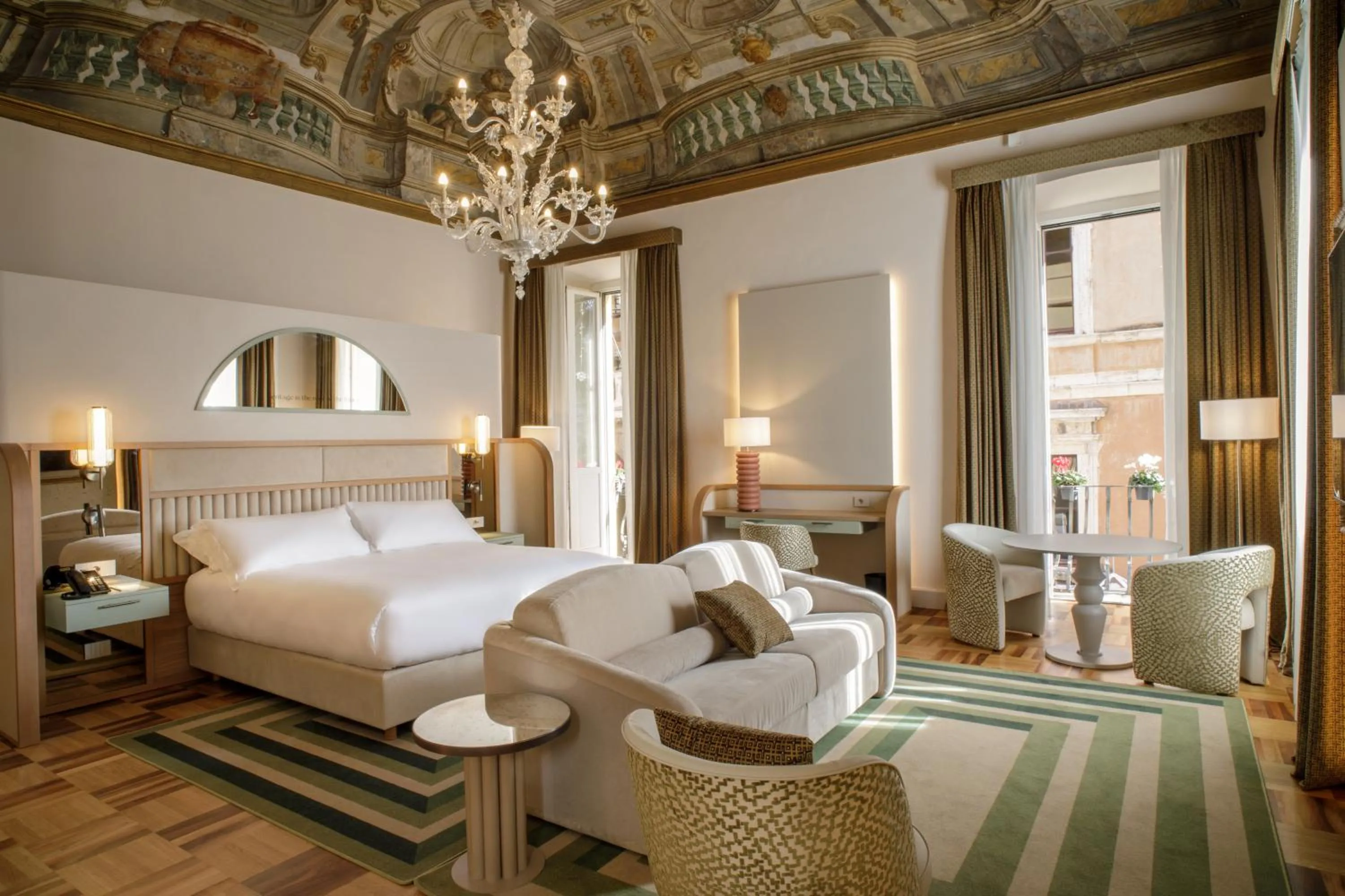 Bed in Rosetta Hotel Perugia Tapestry Collection By Hilton