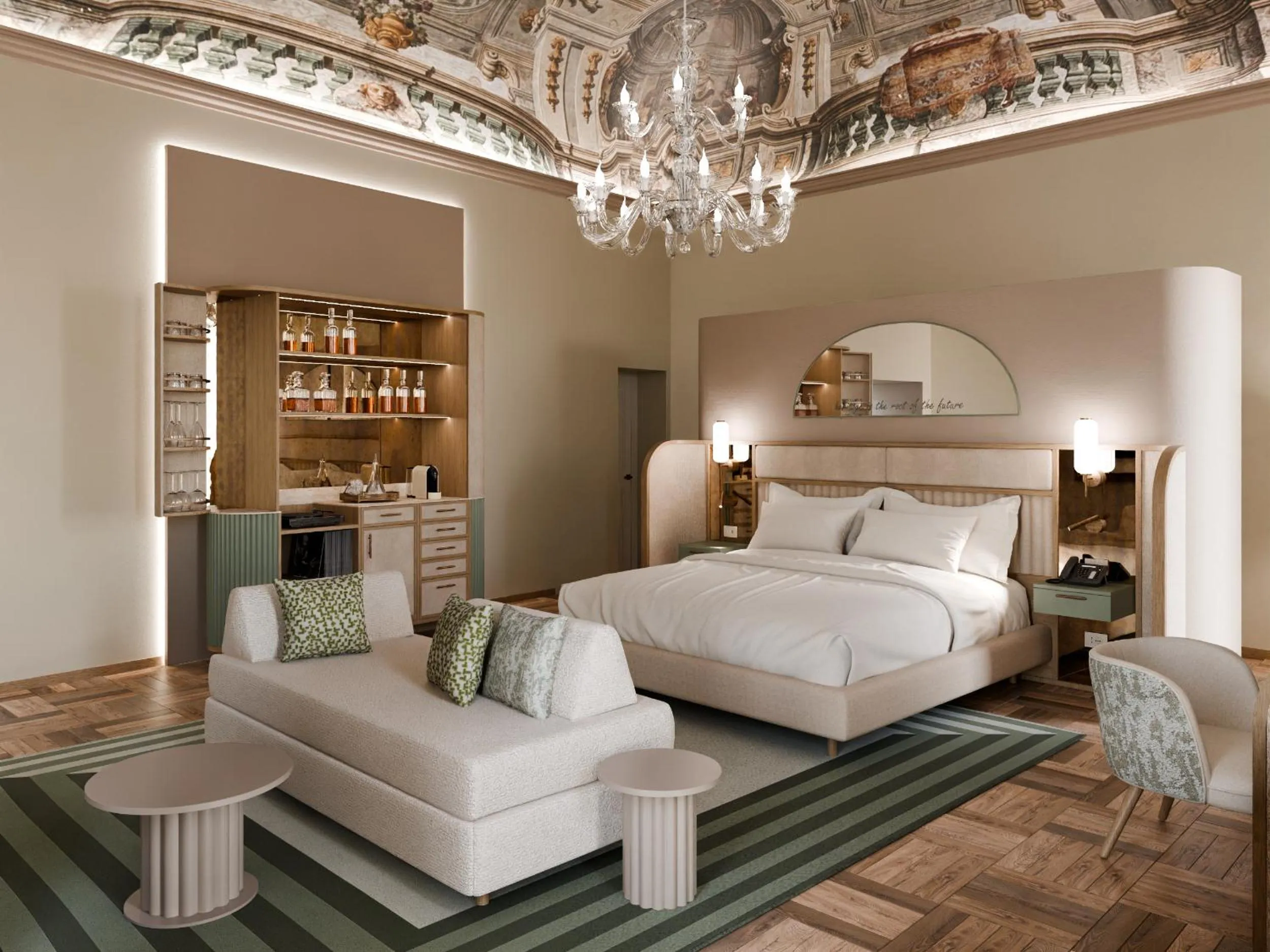Bedroom, Bed in Rosetta Hotel Perugia Tapestry Collection By Hilton