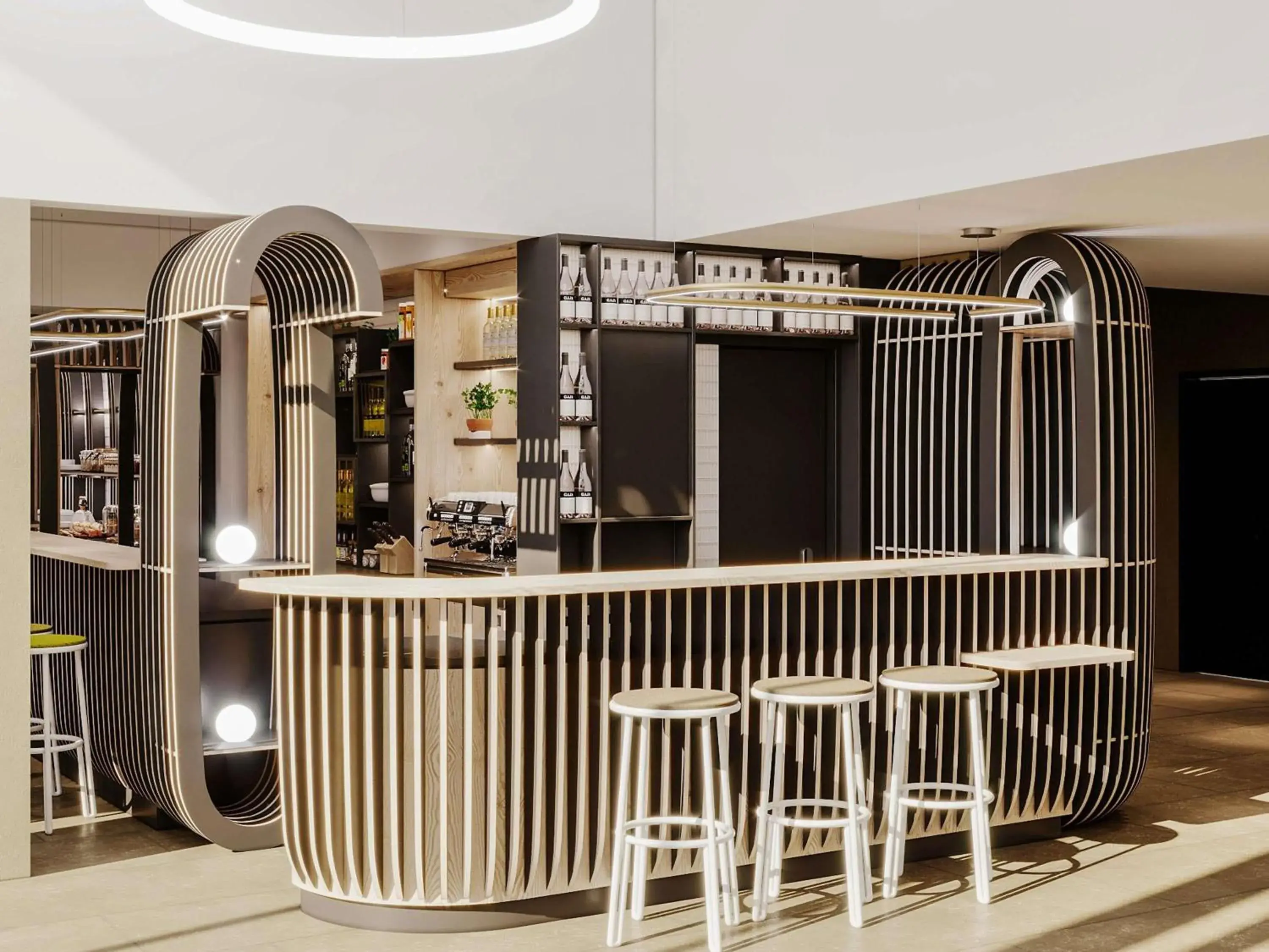 Lounge or bar in ibis Styles Pertuis Portes du Luberon Lounge or bar in ibis Styles Pertuis Portes du Luberon