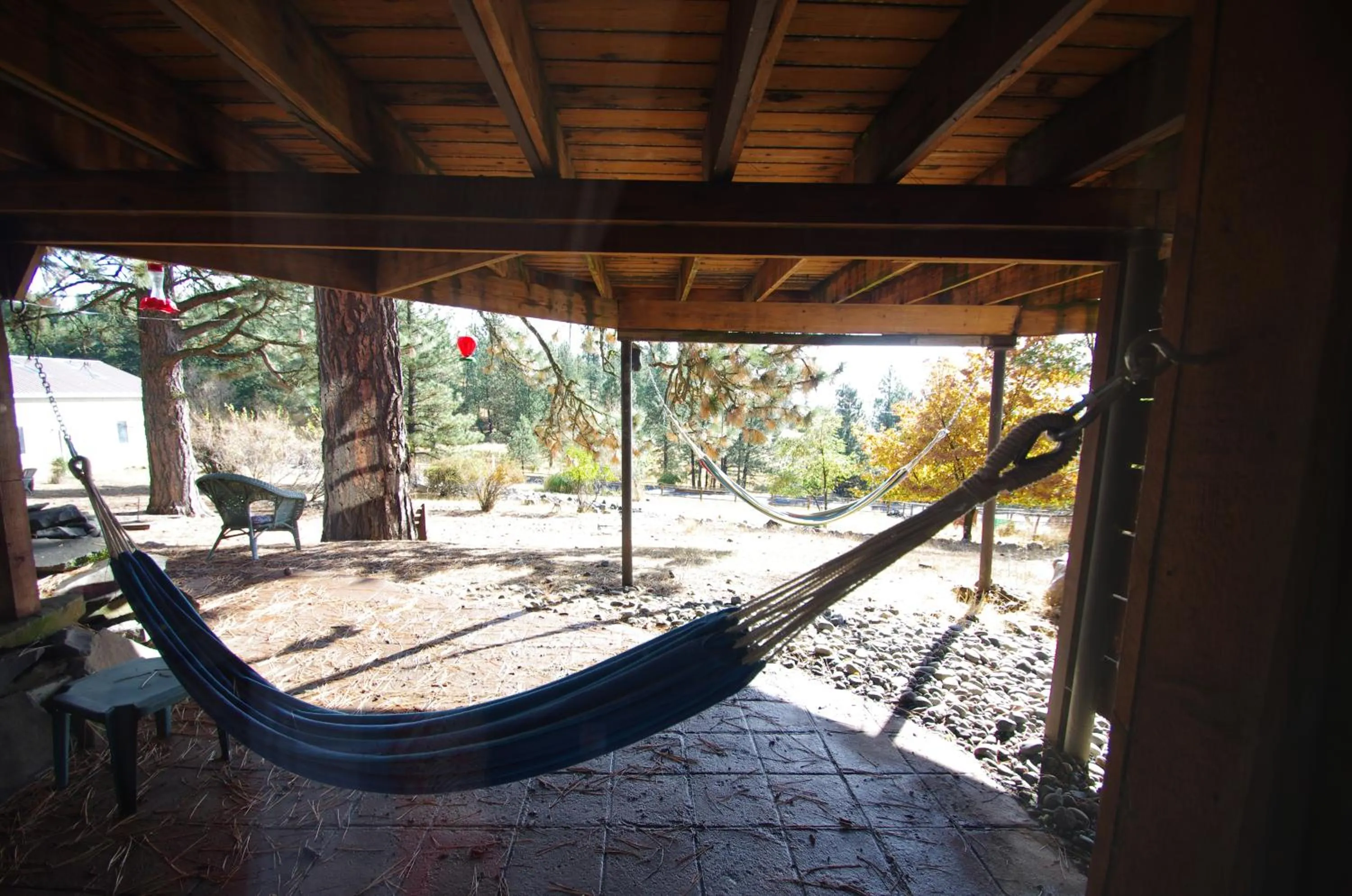 Patio in Whitebird Summit Lodge