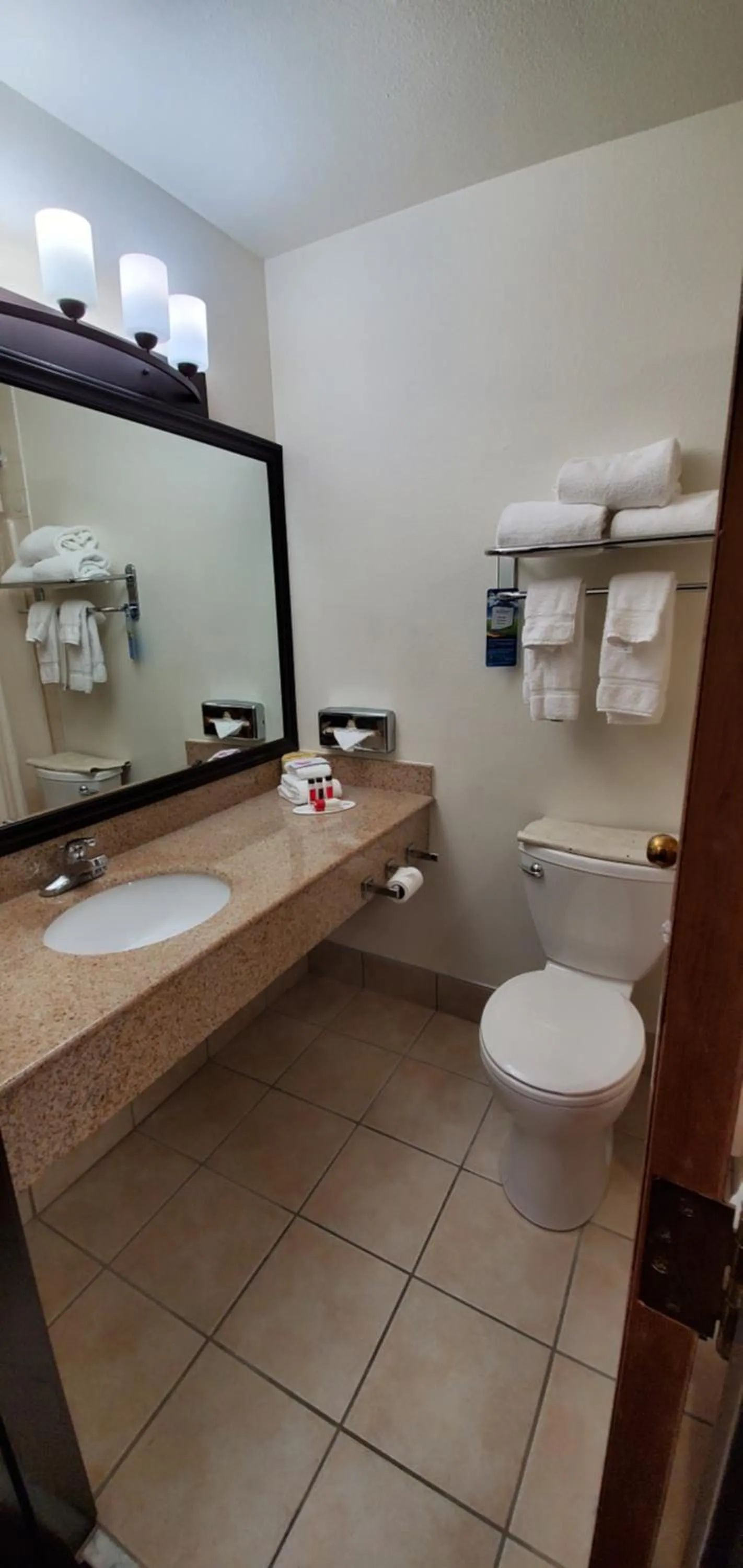 Bathroom in Baymont by Wyndham Seattle/Kirkland WA
