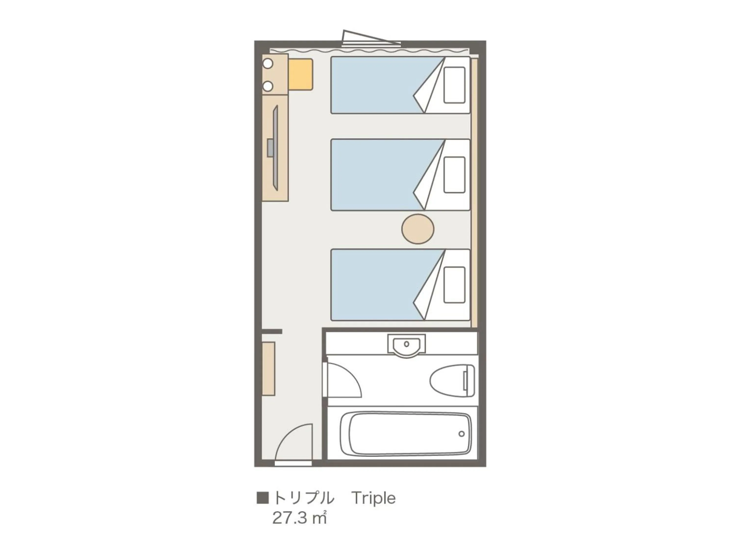 Photo of the whole room in Kansai Airport Washington Hotel