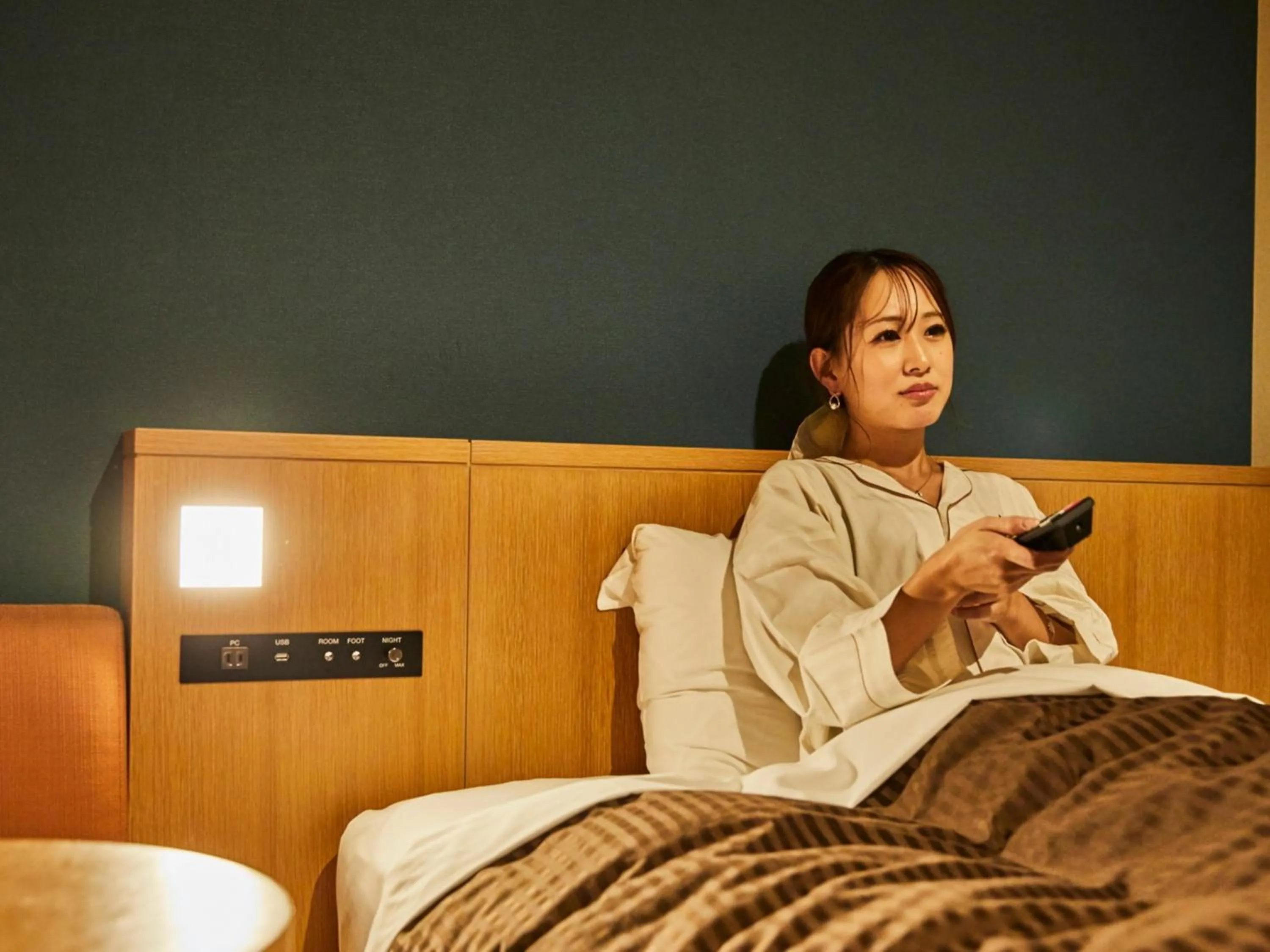 Bed in Kansai Airport Washington Hotel