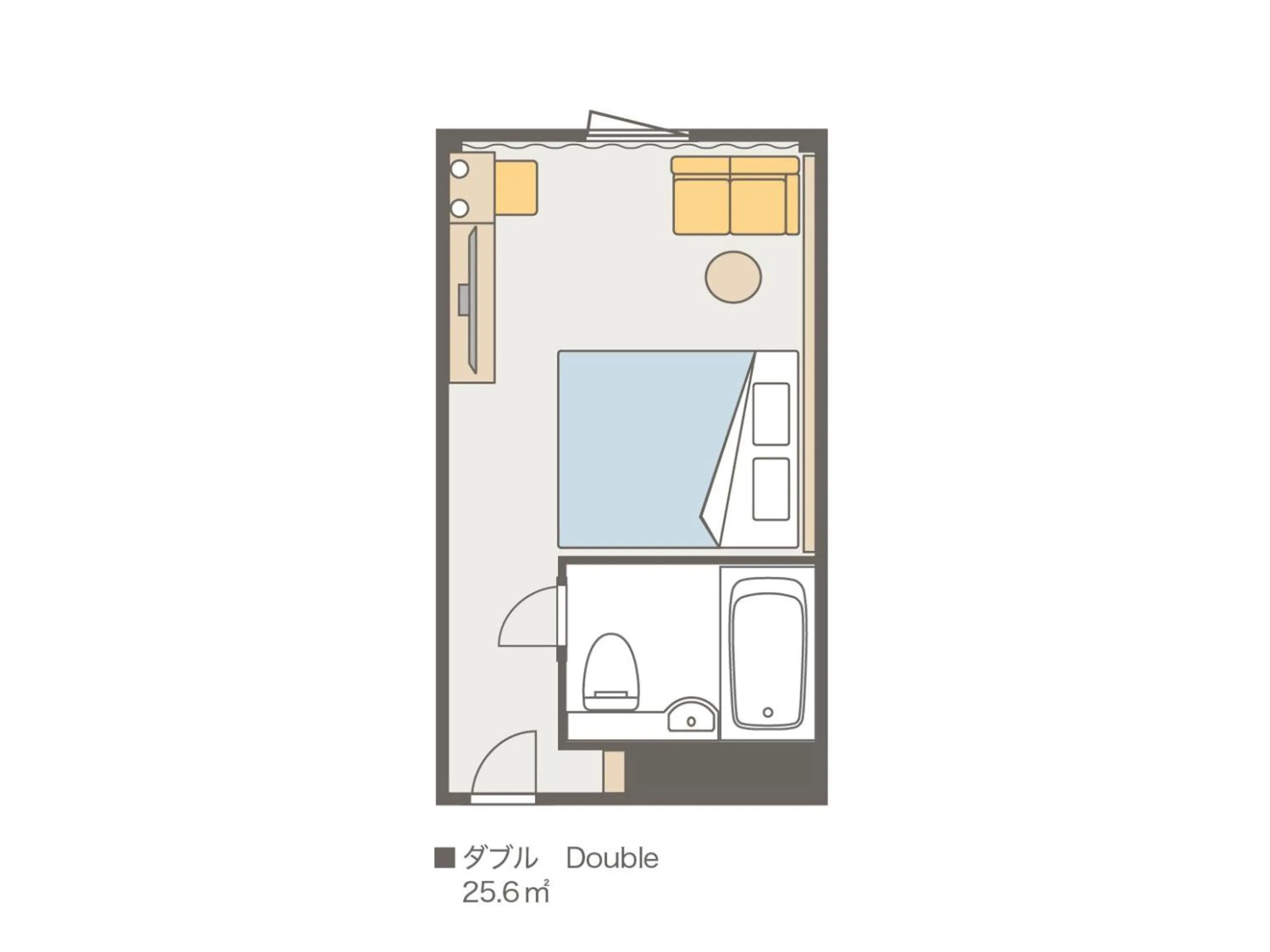 Photo of the whole room in Kansai Airport Washington Hotel