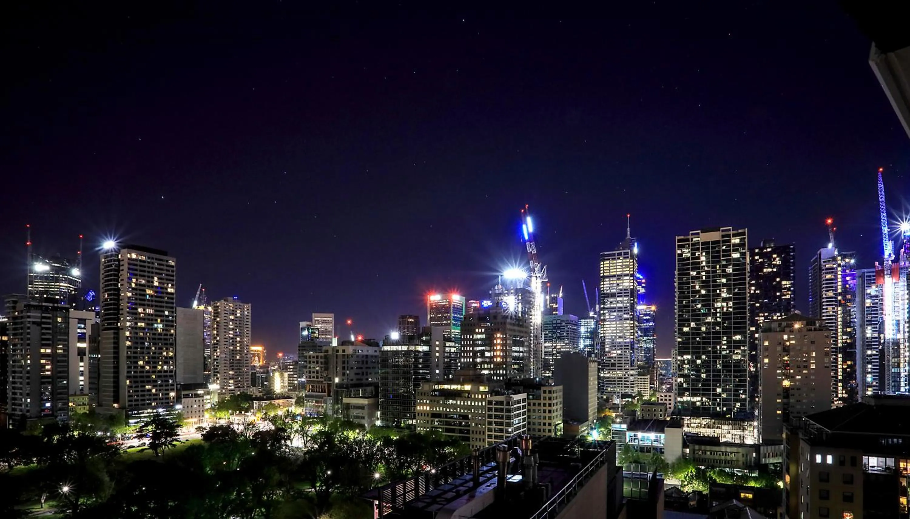 City view in Spencer Street Apartments
