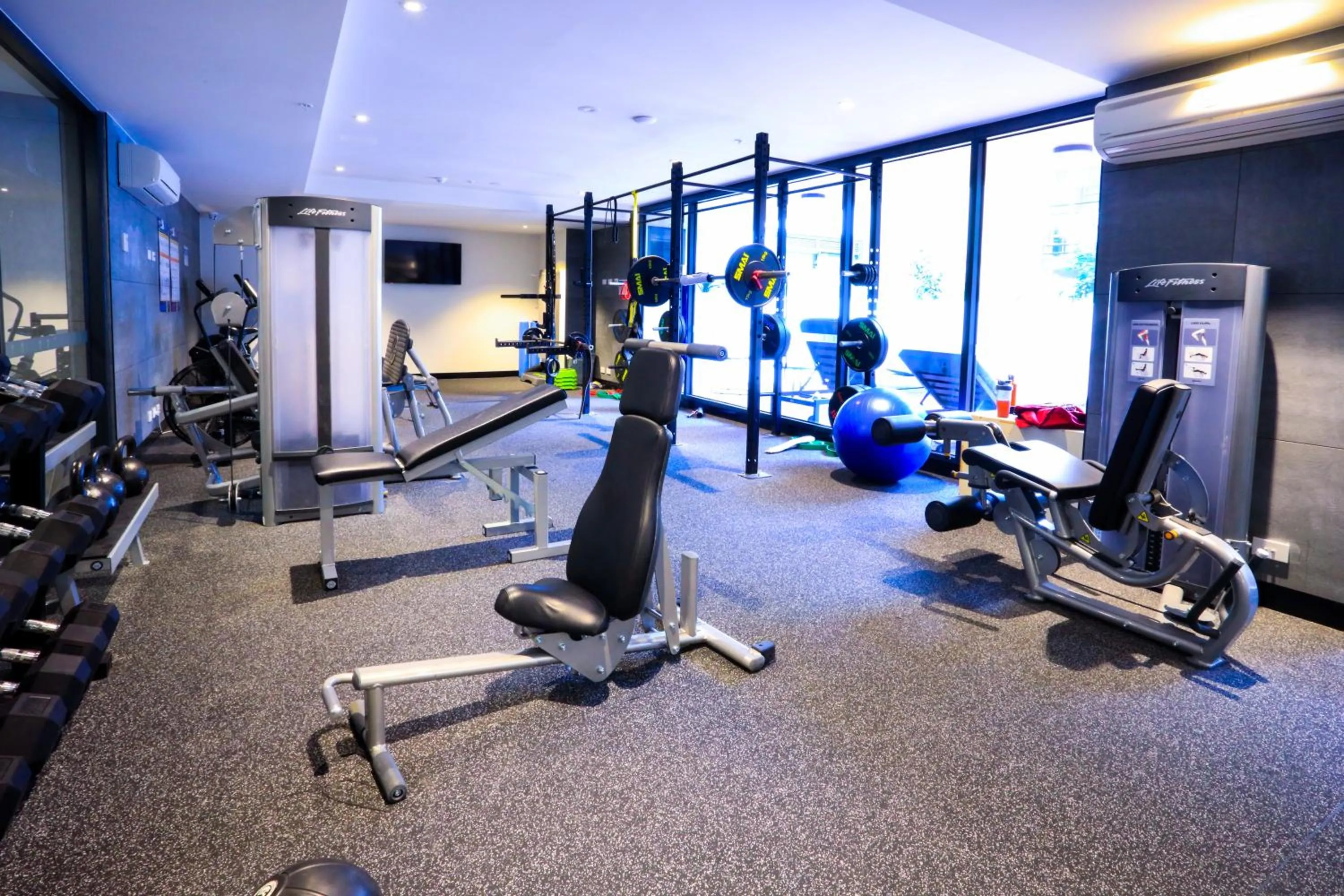 Fitness centre/facilities in Spencer Street Apartments