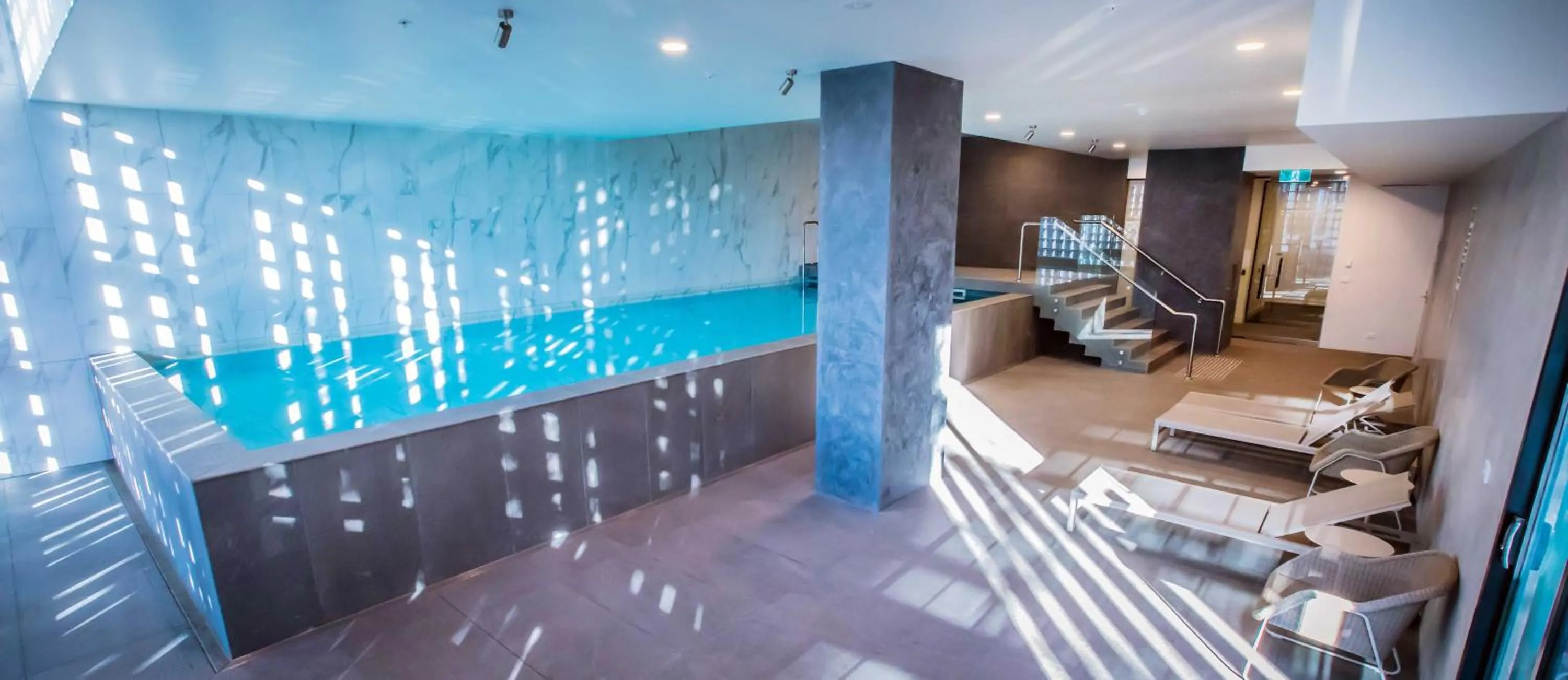 Swimming pool in Spencer Street Apartments