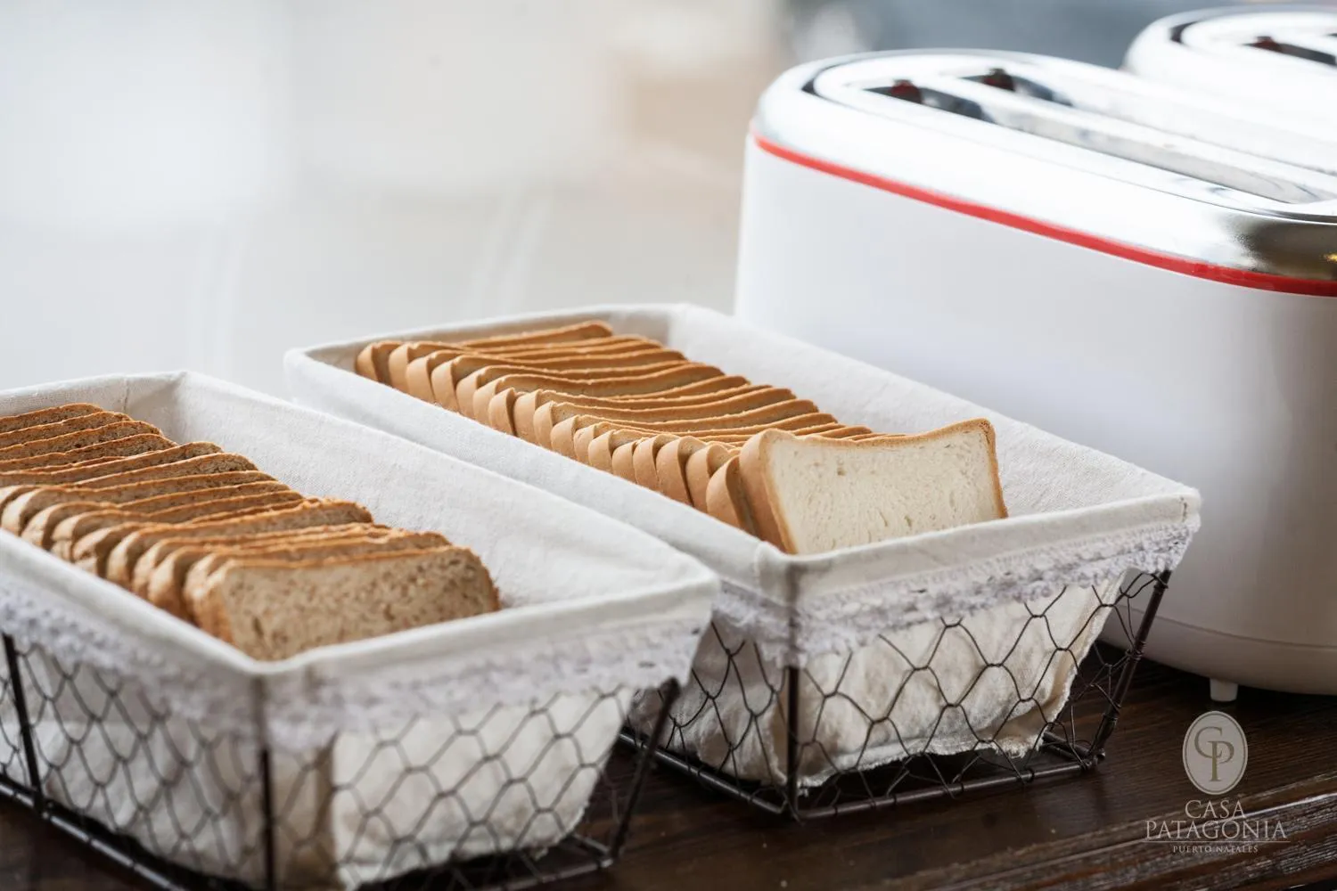 American breakfast in Casa de la Patagonia