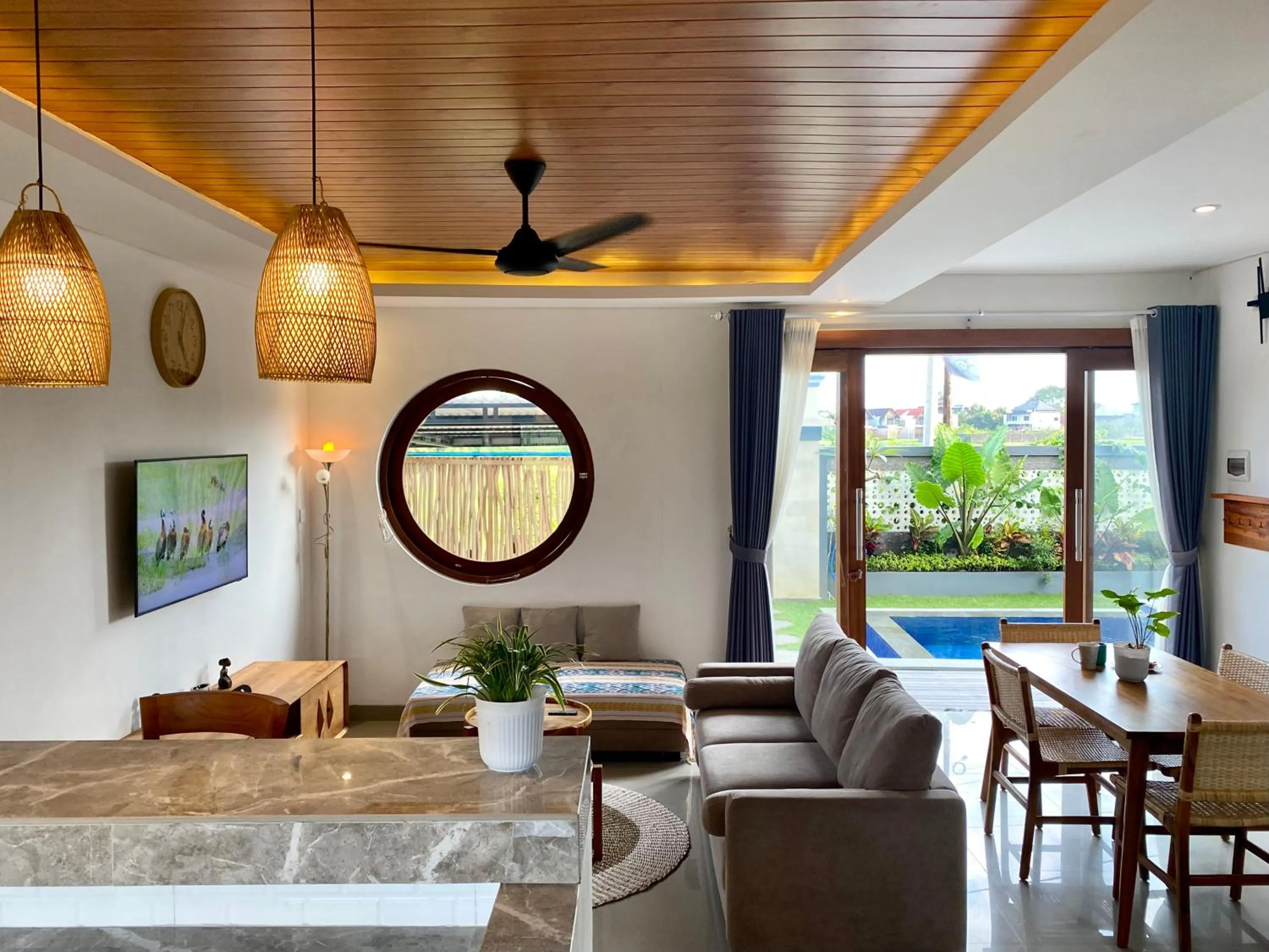 Living room in Pondok Uma Ubud