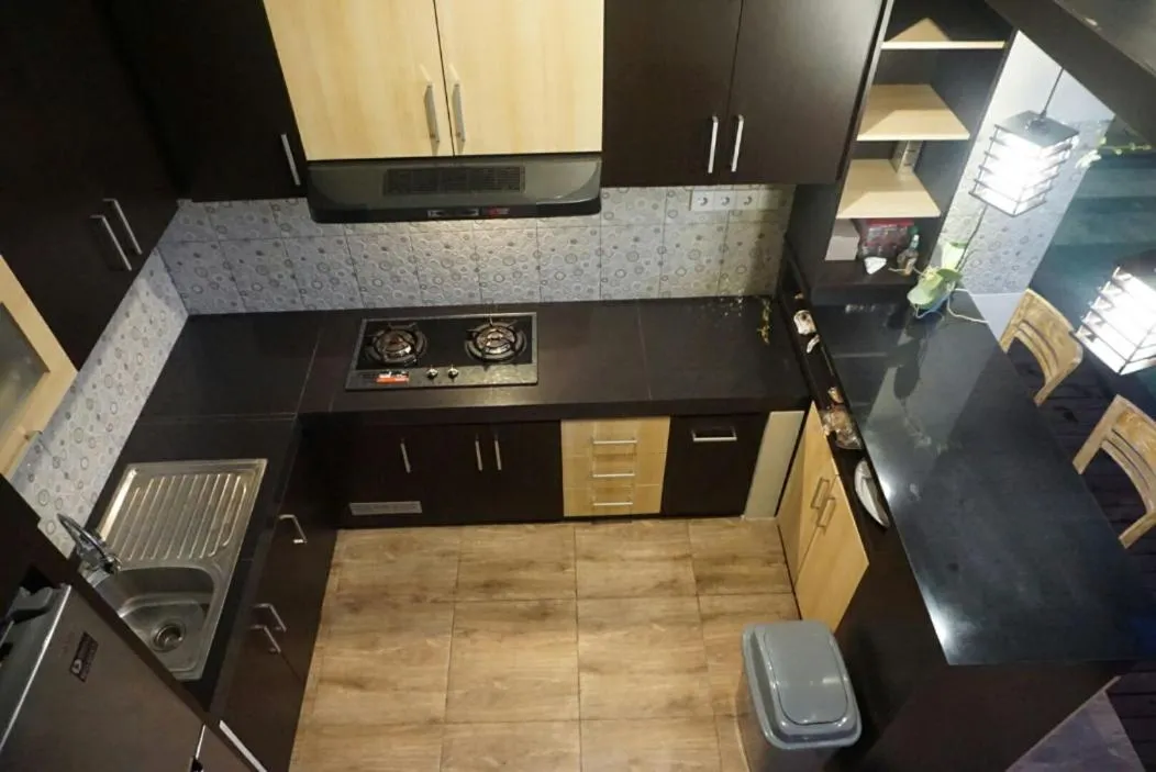 Communal kitchen in Pondok Uma Ubud