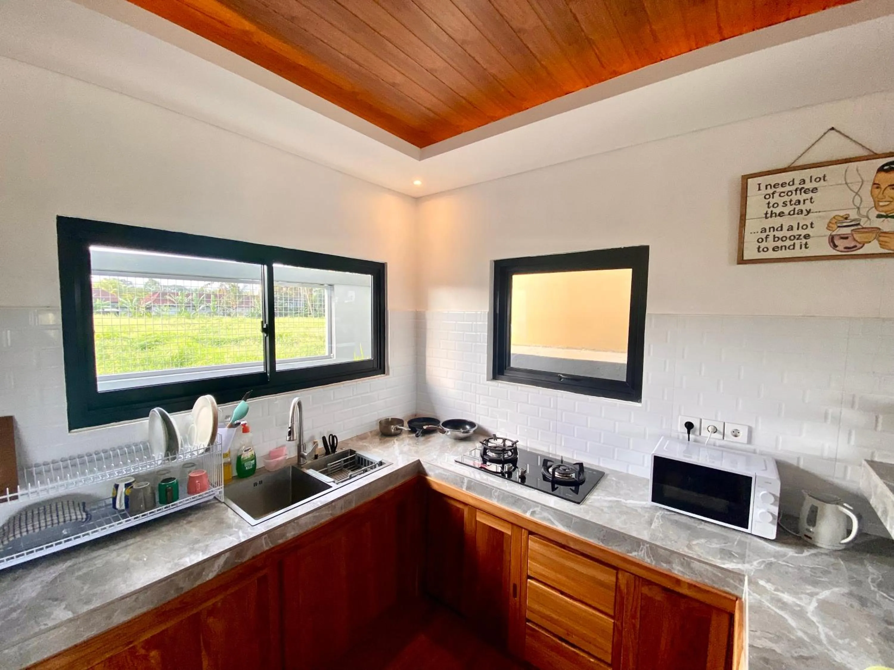 Kitchen or kitchenette in Pondok Uma Ubud