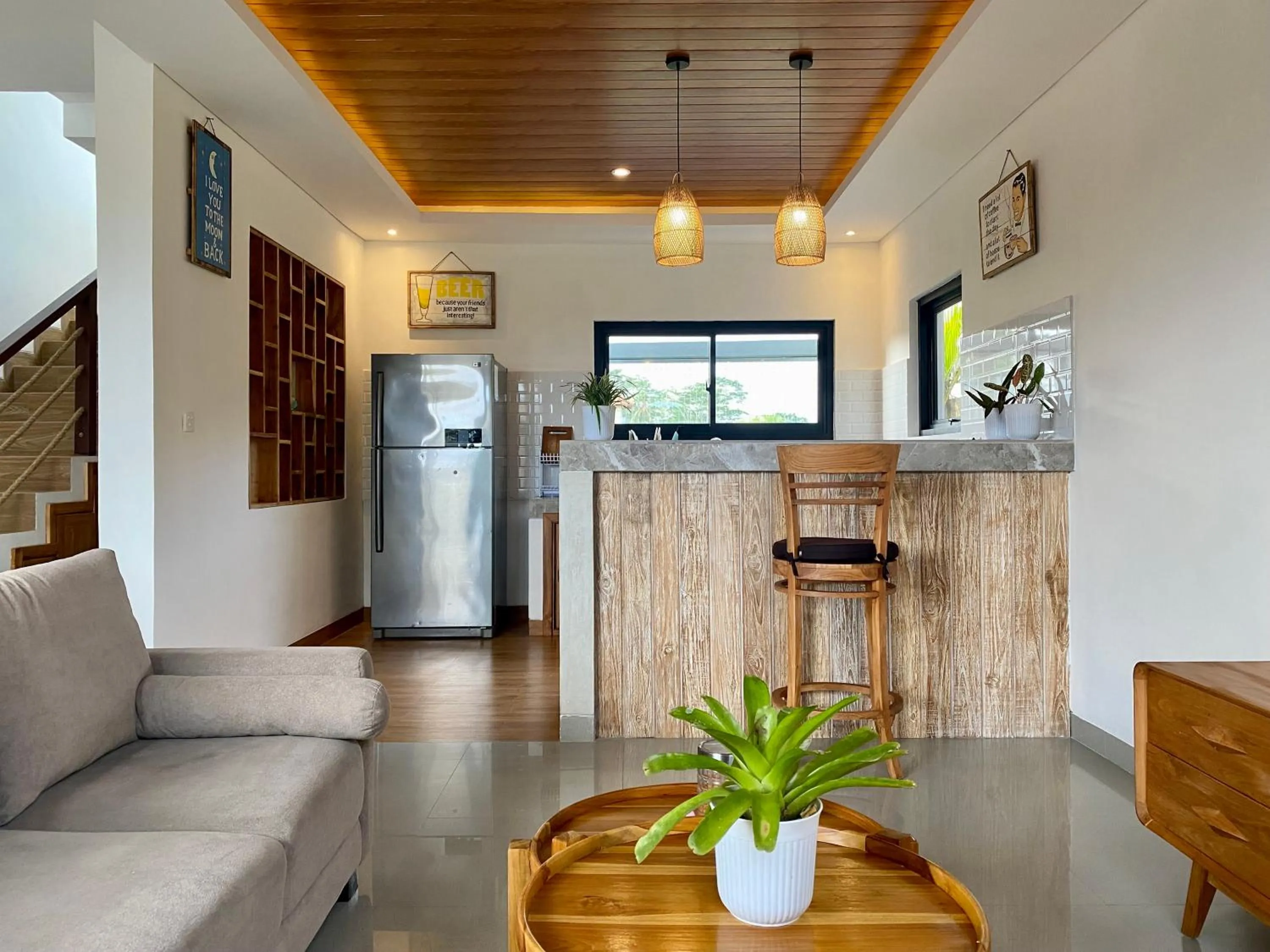 Kitchen or kitchenette in Pondok Uma Ubud