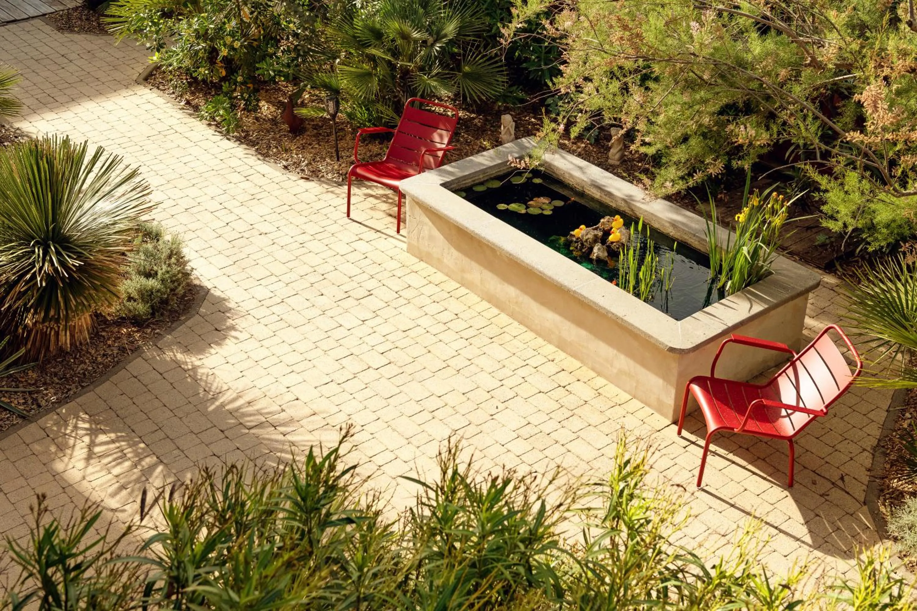 Inner courtyard view in Hotel de La Plage