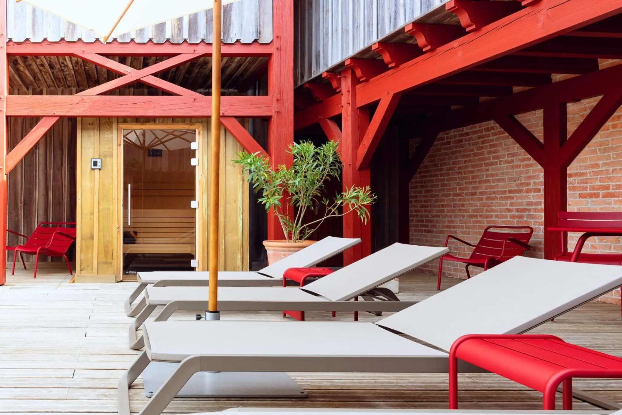 Patio in Hotel de La Plage