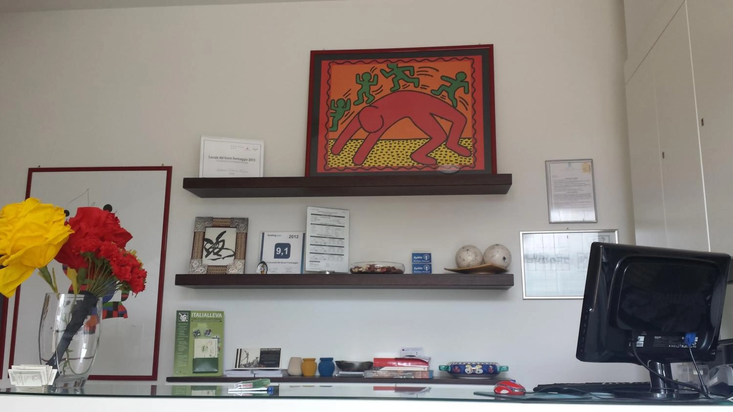 Lobby or reception in La Locanda del Buon Formaggio