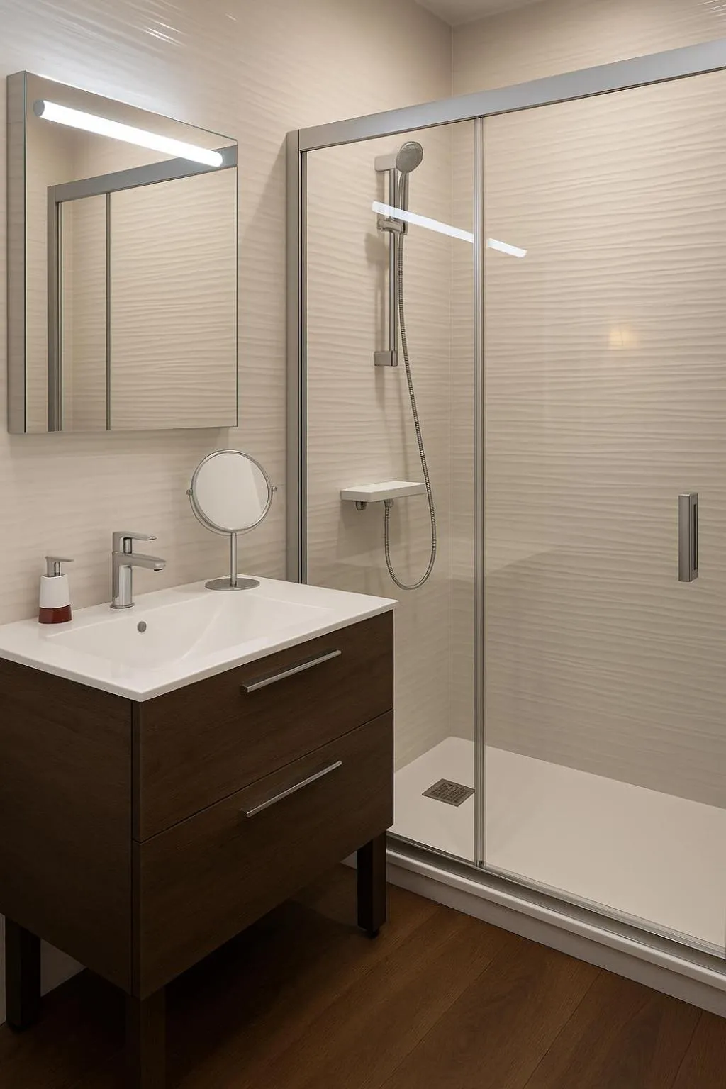 Shower in Les Saules Parc & Spa - Teritoria