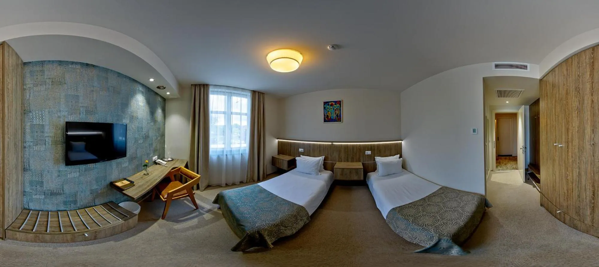 Photo of the whole room, Bed in Fidelitas Hotel