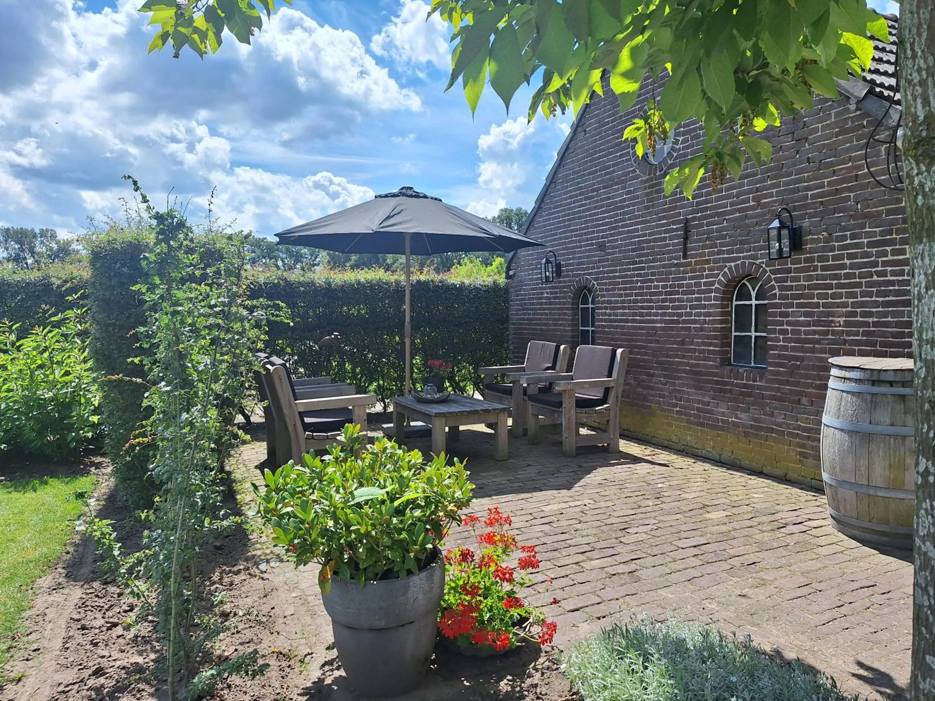 Garden in B&B De Meidoornhof