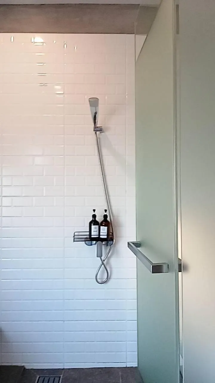 Shower in Bedspread Hostel