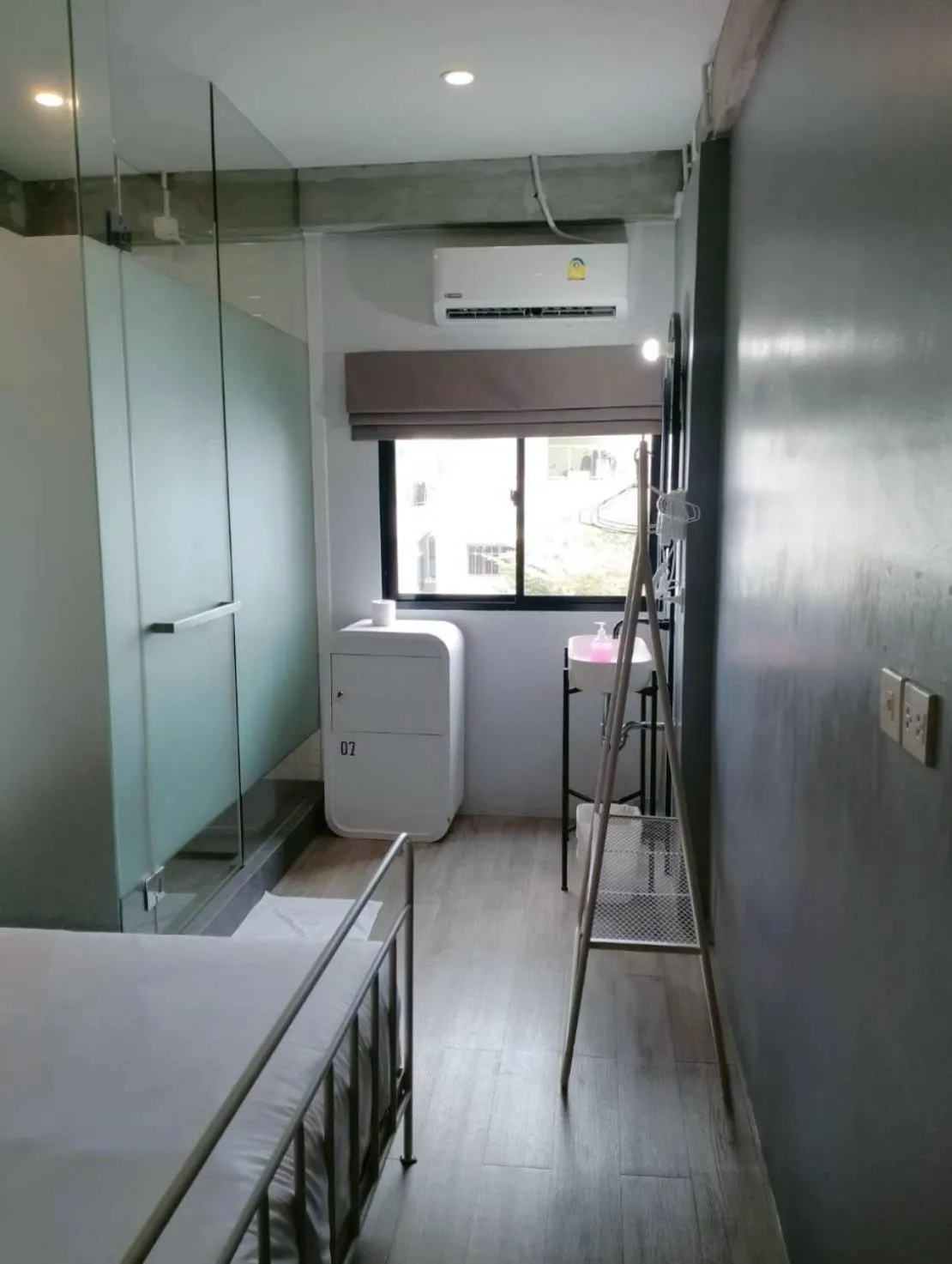 Shower in Bedspread Hostel