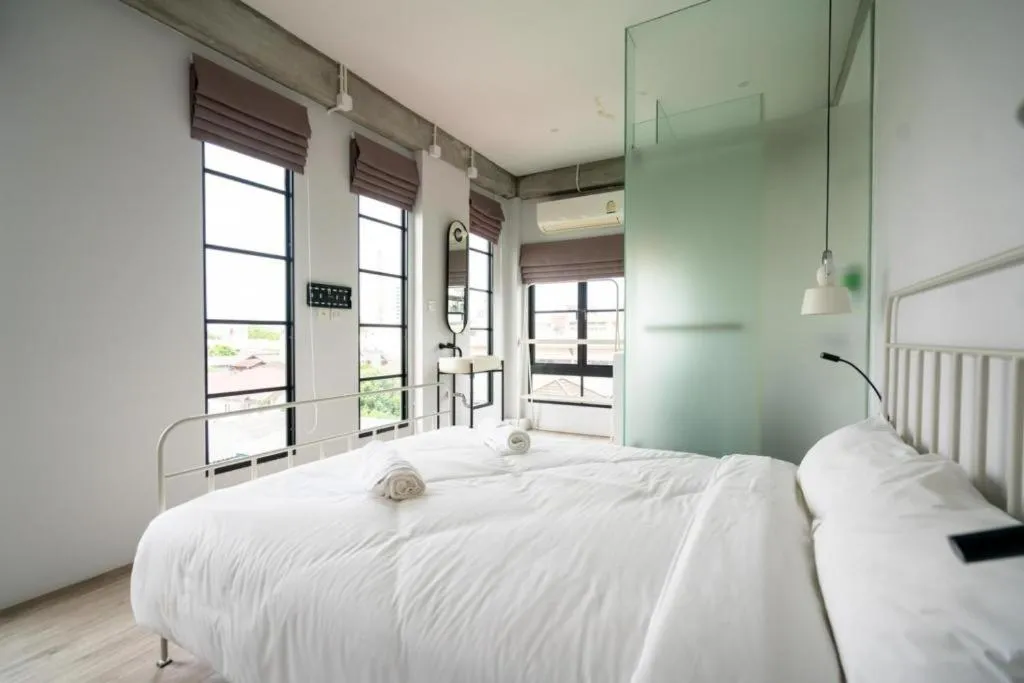 Bed in Bedspread Hostel