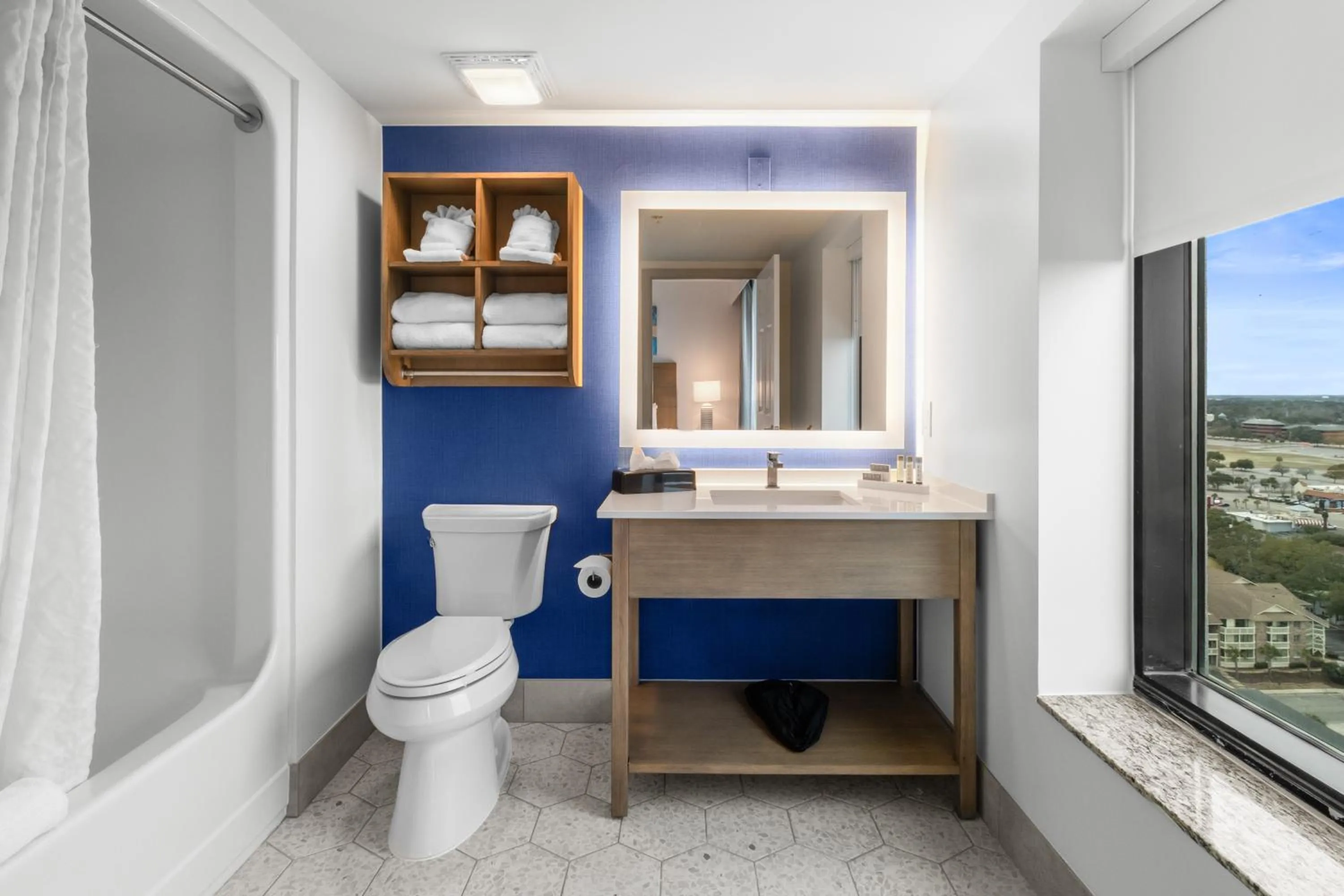 Bathroom in Caribbean Resort Myrtle Beach