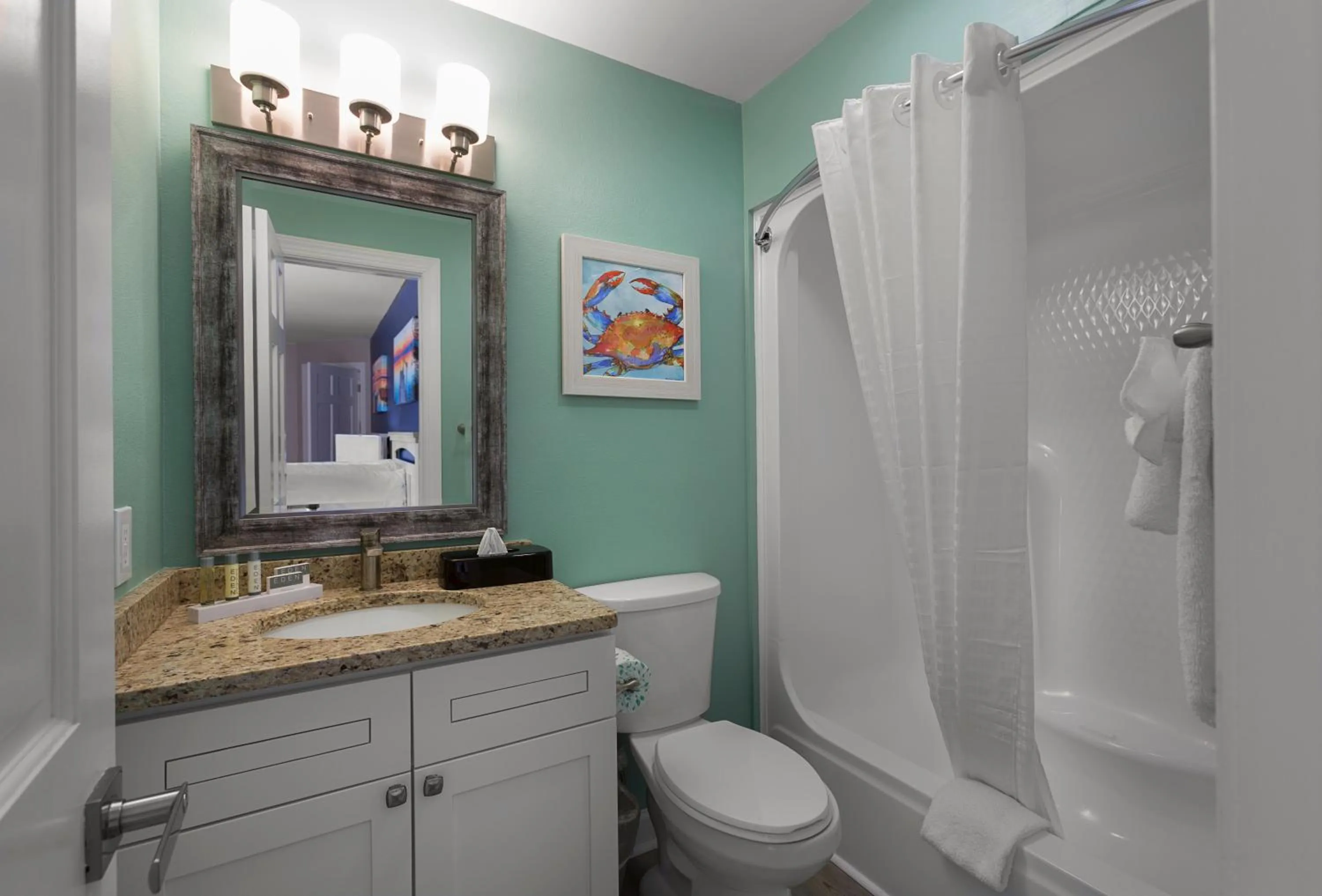 Bathroom in Caribbean Resort Myrtle Beach