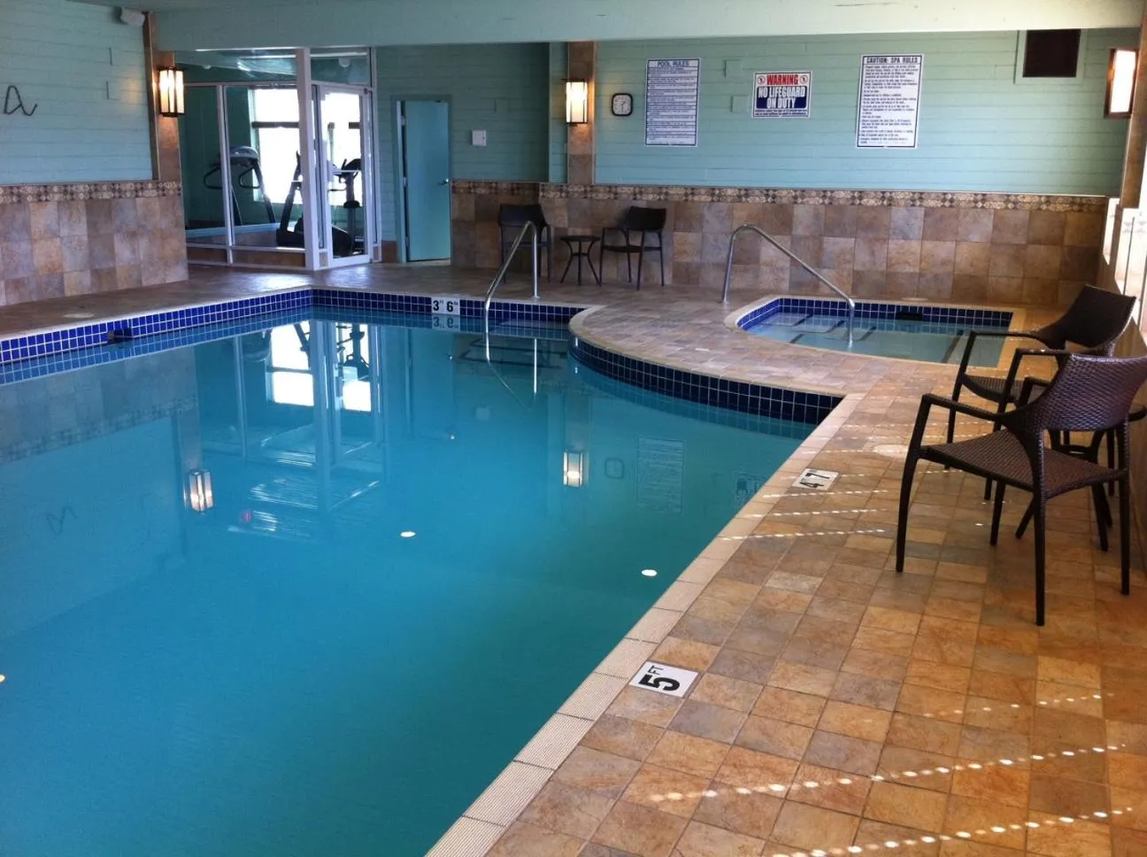 Pool view in Best Western PLUS Langley Inn