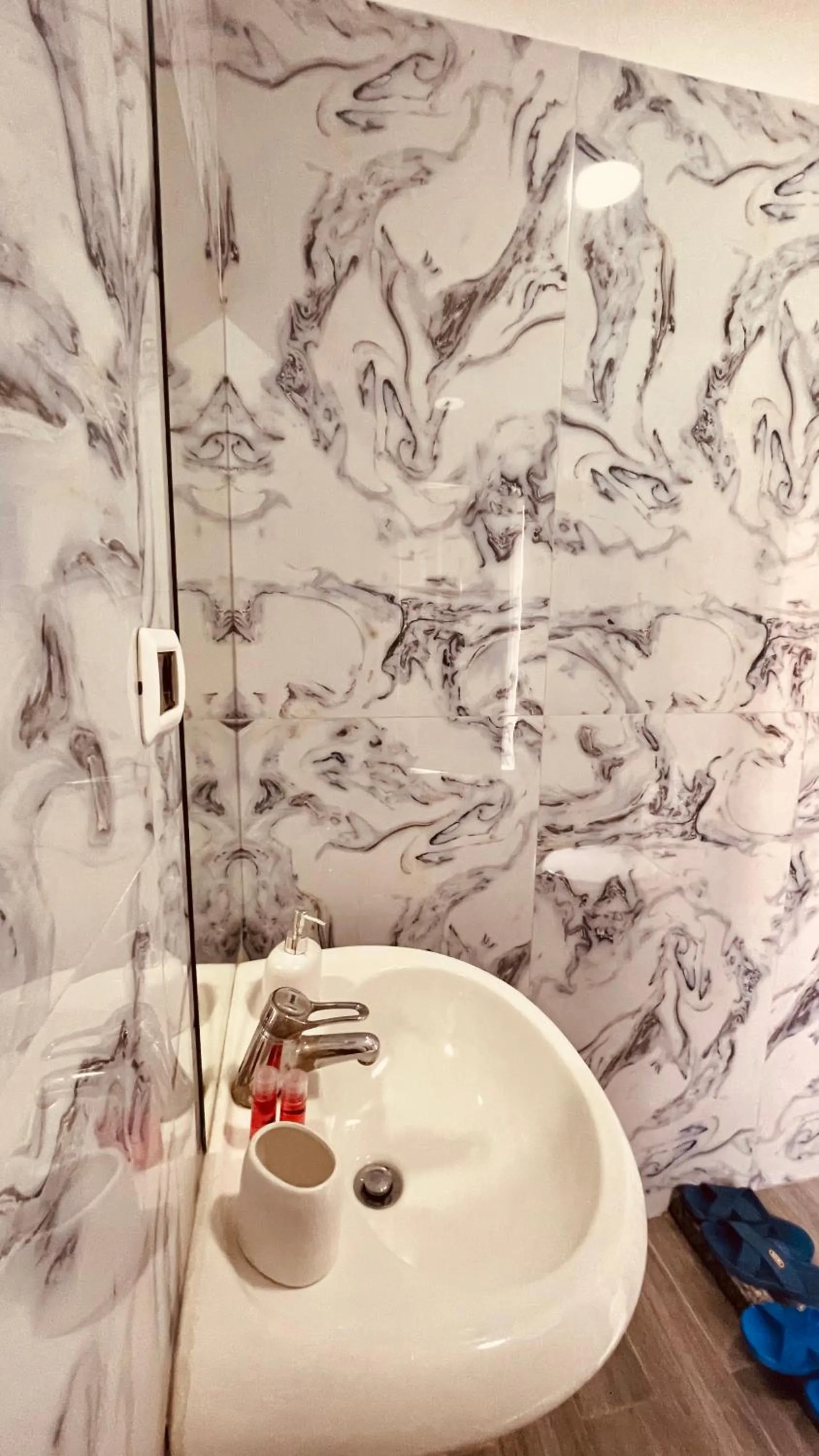 Bathroom in Hotel Drinos