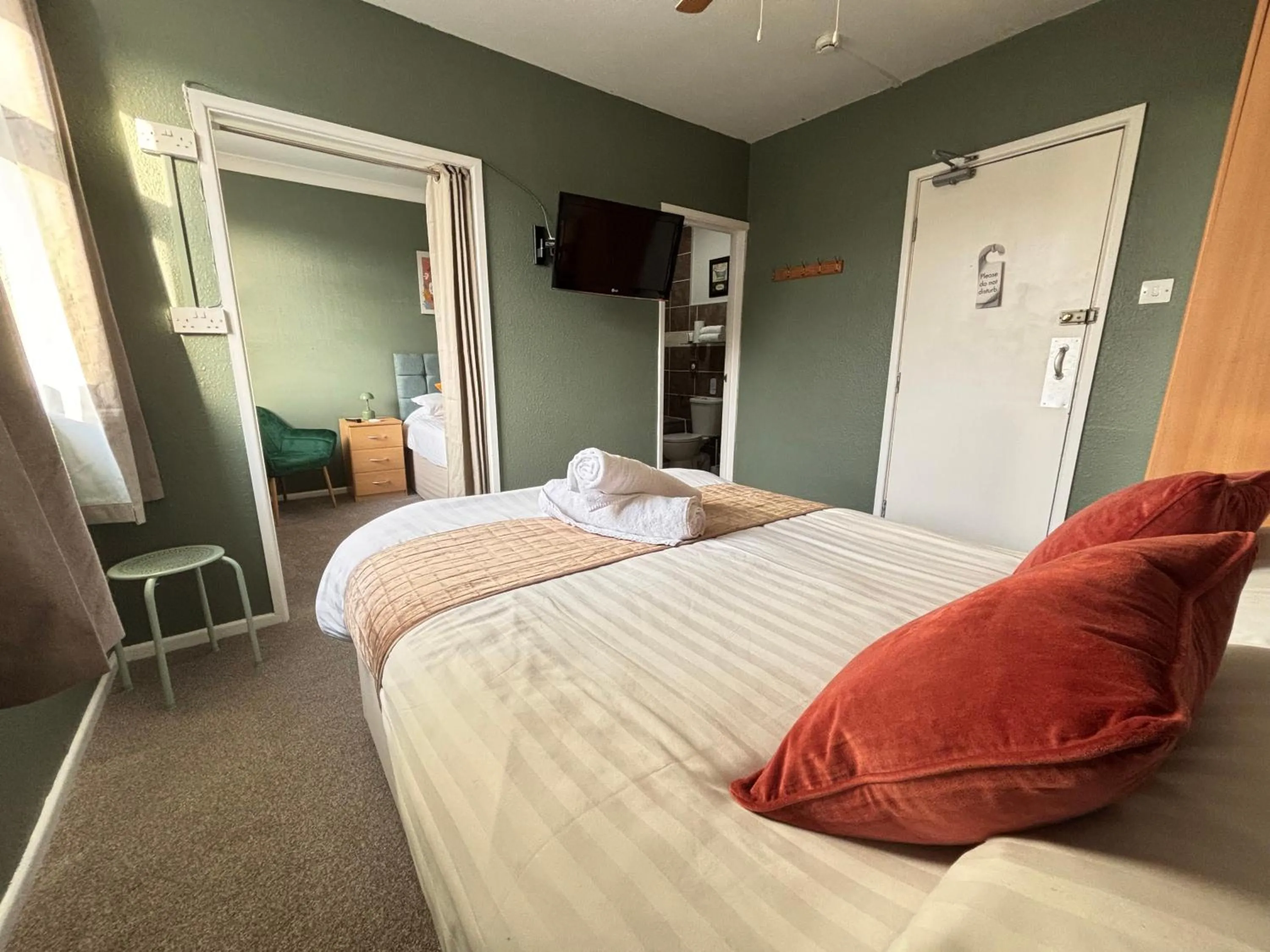 Bed in Three Palms Hotel