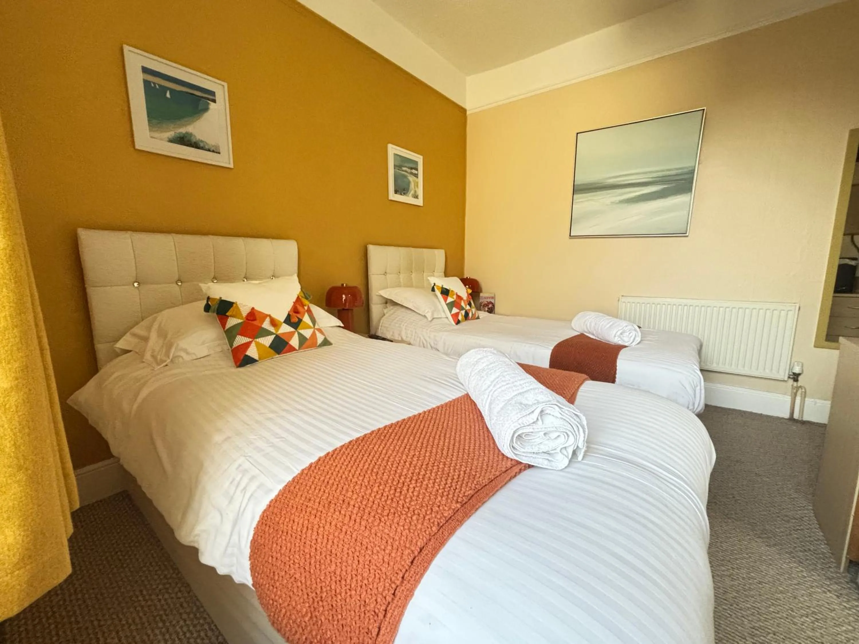 Bed in Three Palms Hotel