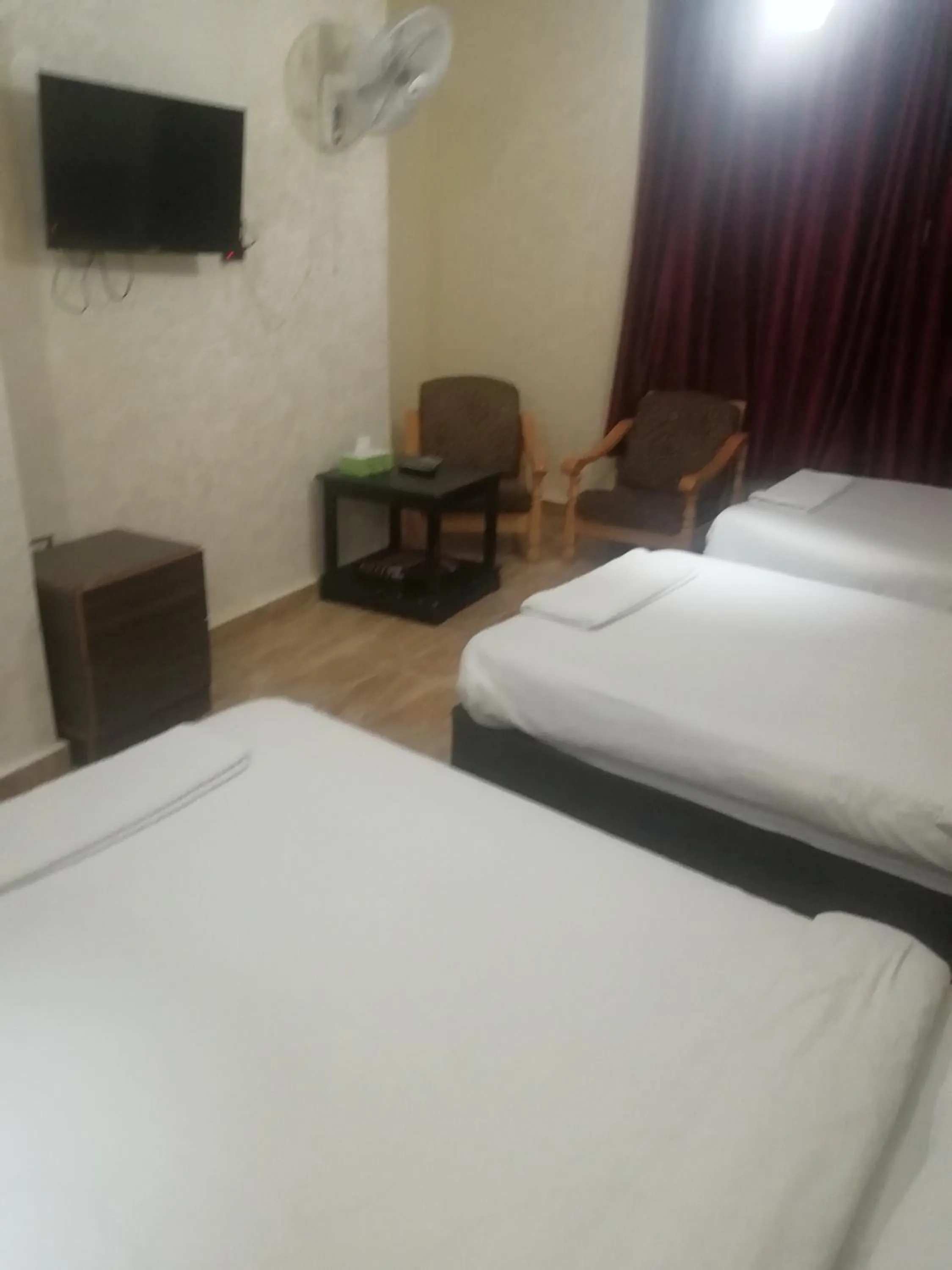 Bed in Al-Houriat Hotel