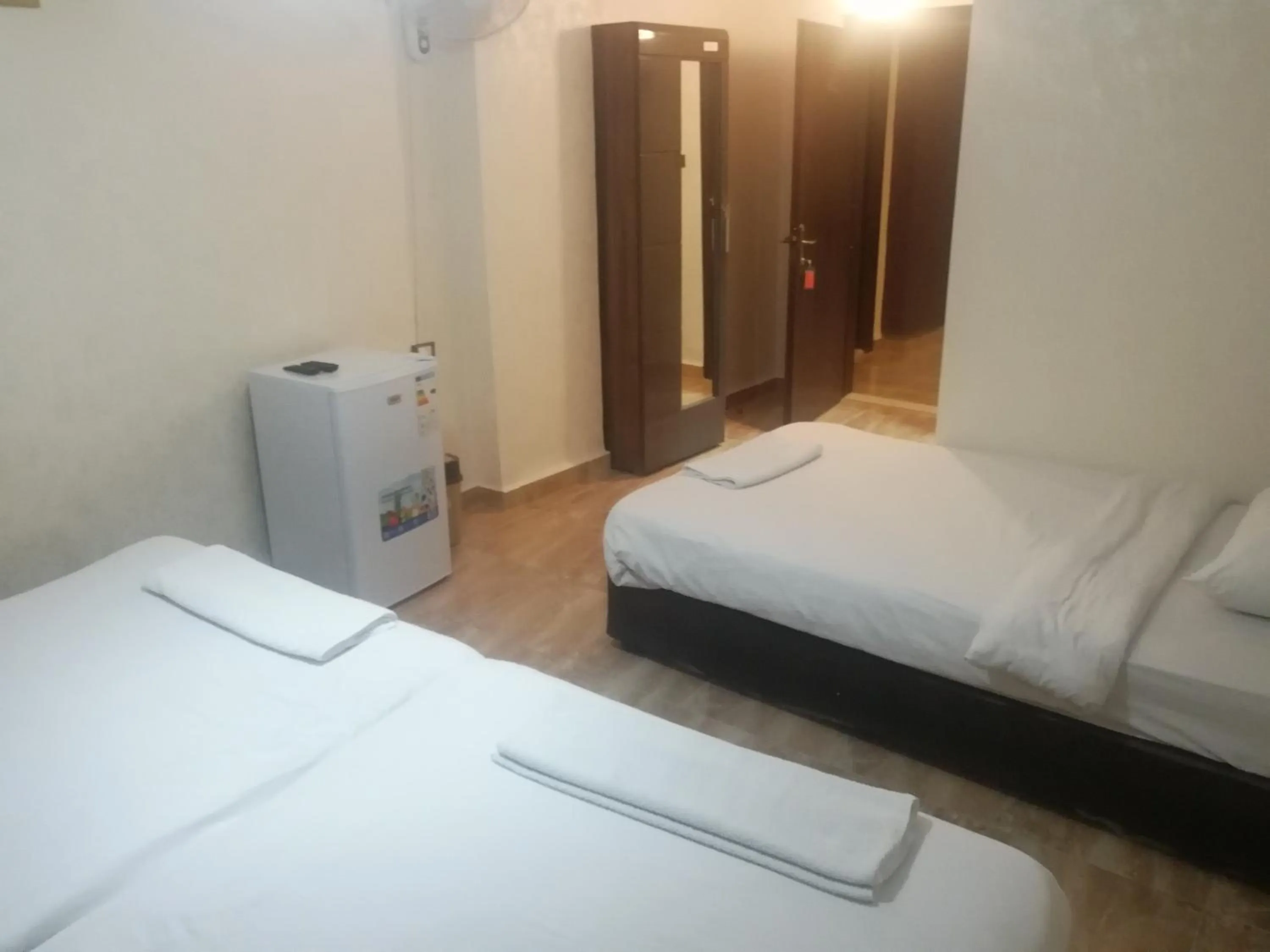 Bed in Al-Houriat Hotel