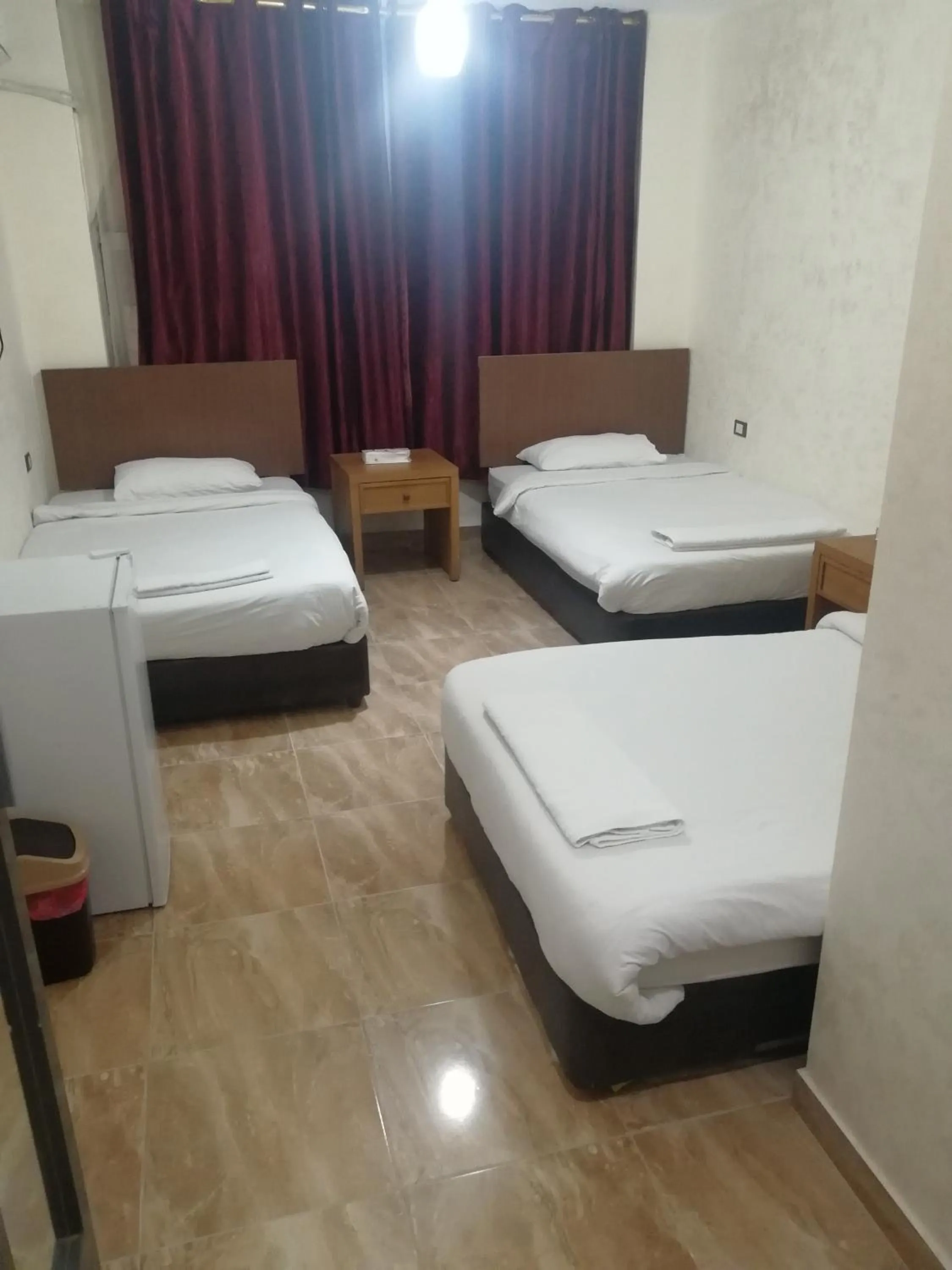 Bed in Al-Houriat Hotel