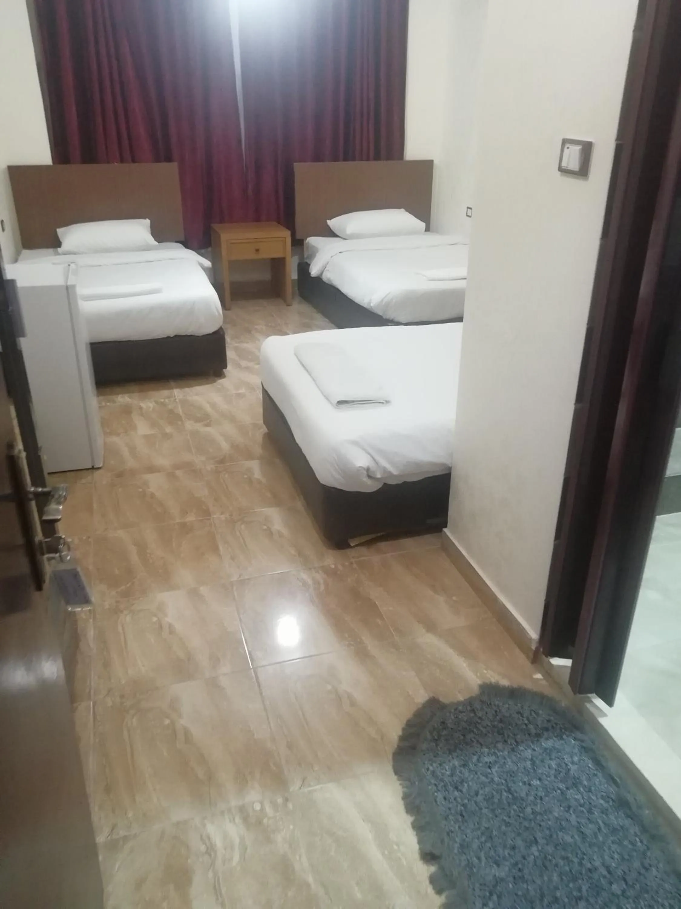 Bed in Al-Houriat Hotel