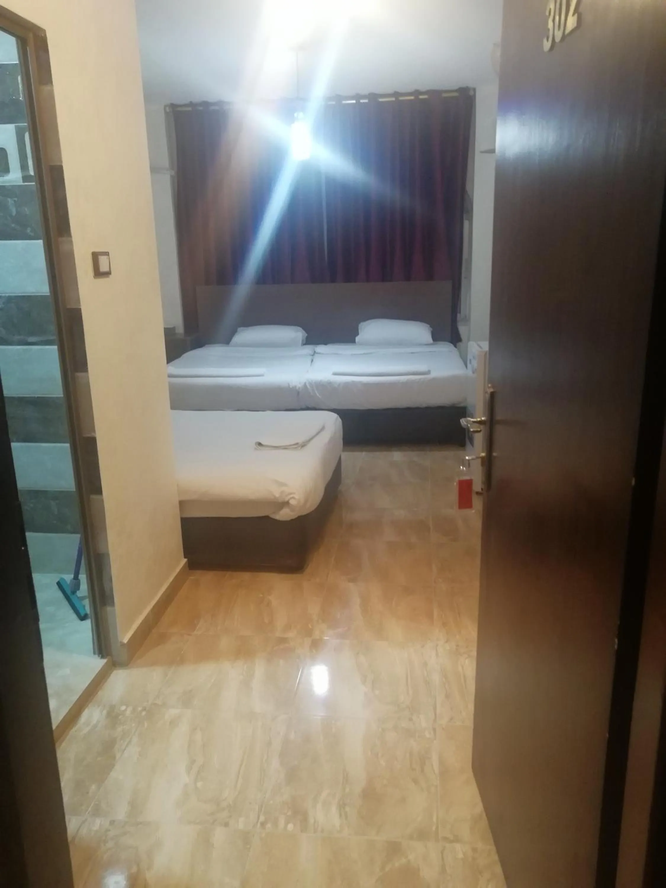 Bed in Al-Houriat Hotel