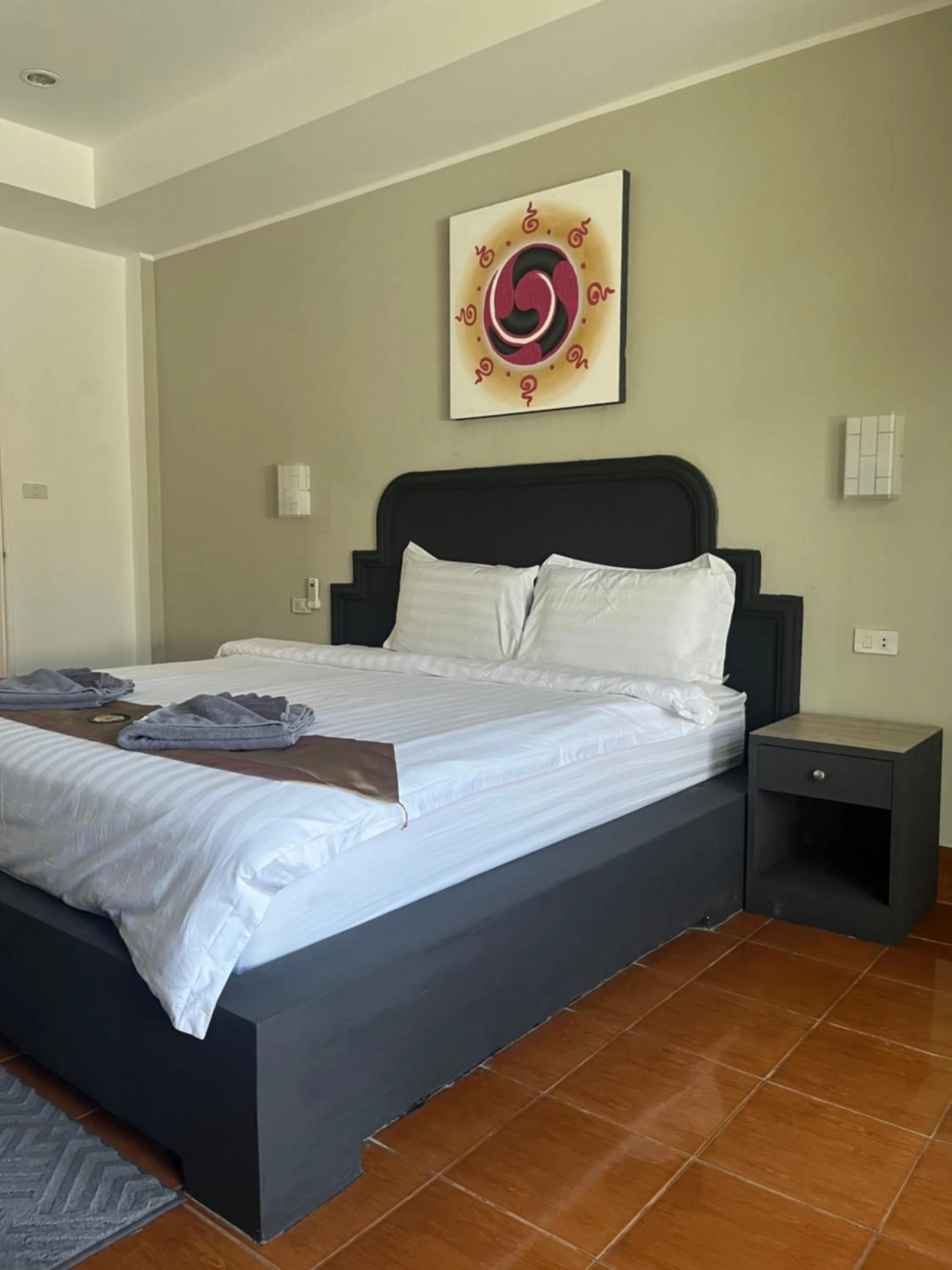 Bed in Tropical Palm