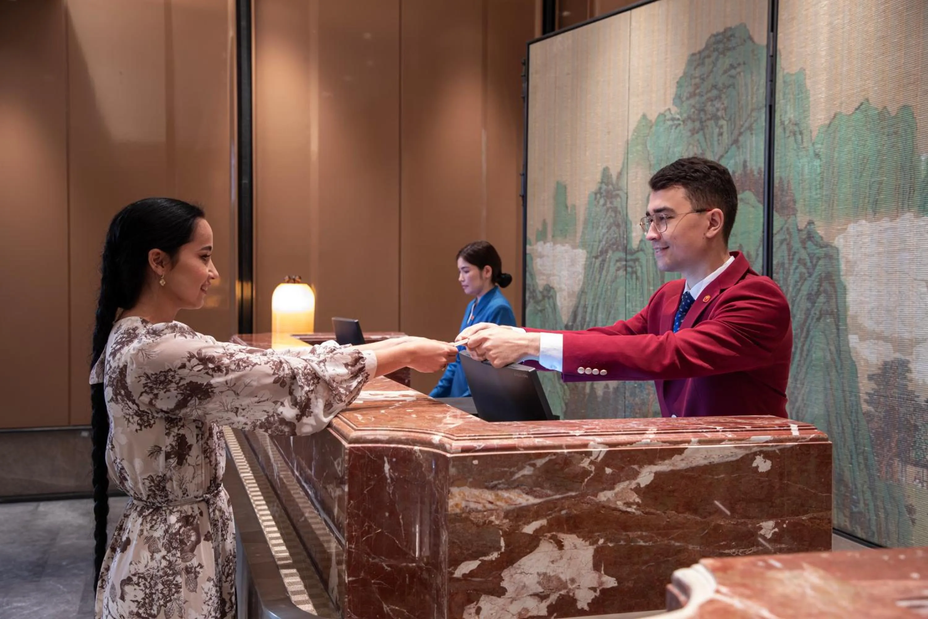 Lobby or reception in Beijing Palace Soluxe Hotel Astana